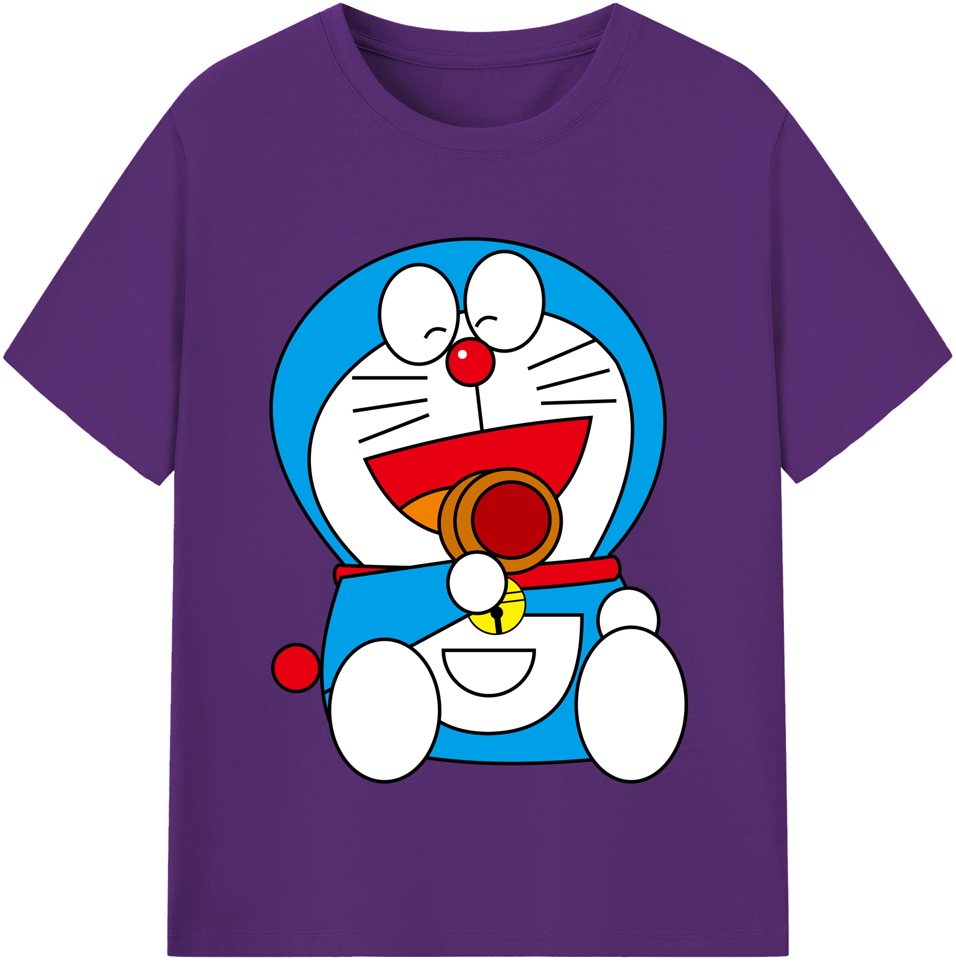 （画像用） ドラえもん Doraemon 綿100％半袖Tシャツ（フロントプリント）