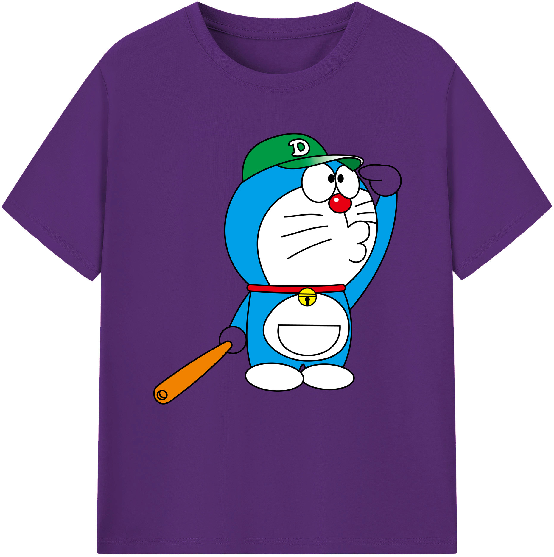 （画像用） ドラえもん Doraemon 綿100％半袖Tシャツ（フロントプリント）