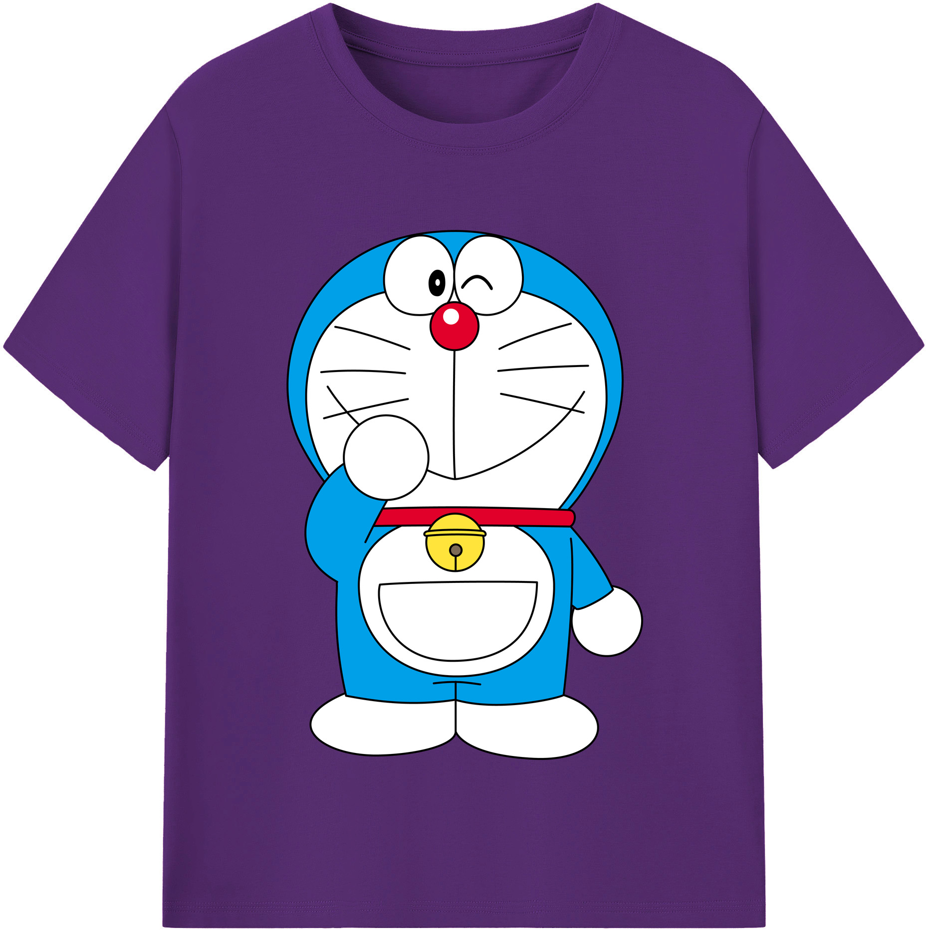 （画像用） ドラえもん Doraemon 綿100％半袖Tシャツ（フロントプリント）