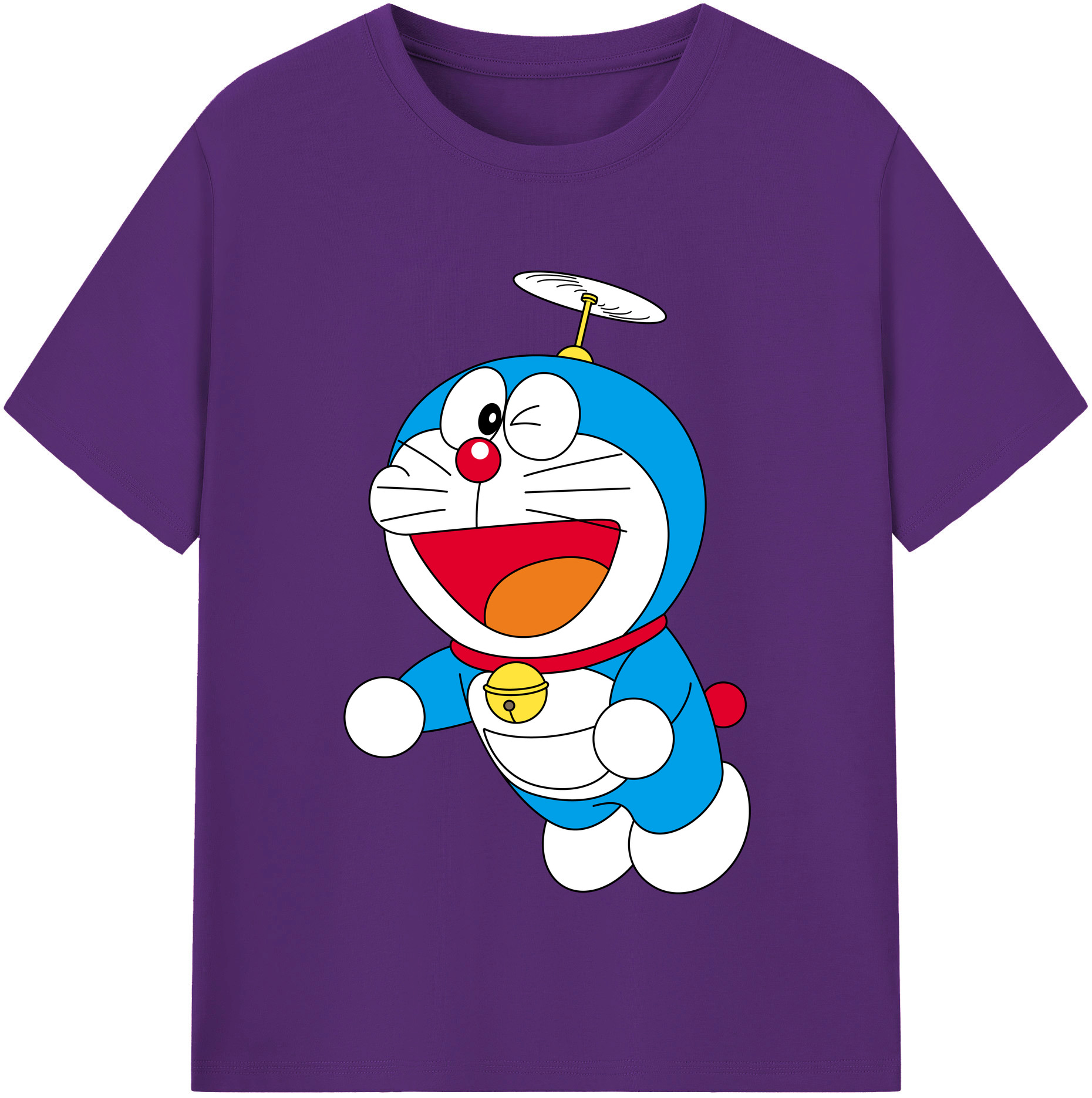 （画像用） ドラえもん Doraemon 綿100％半袖Tシャツ（フロントプリント）