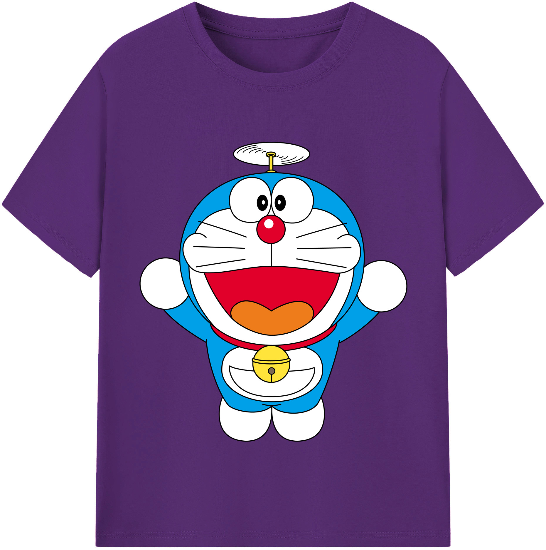 （画像用） ドラえもん Doraemon 綿100％半袖Tシャツ（フロントプリント）