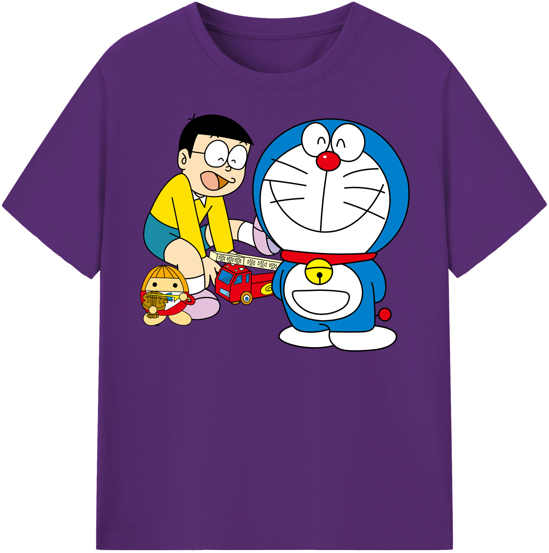 （画像用） ドラえもん Doraemon 綿100％半袖Tシャツ（フロントプリント）