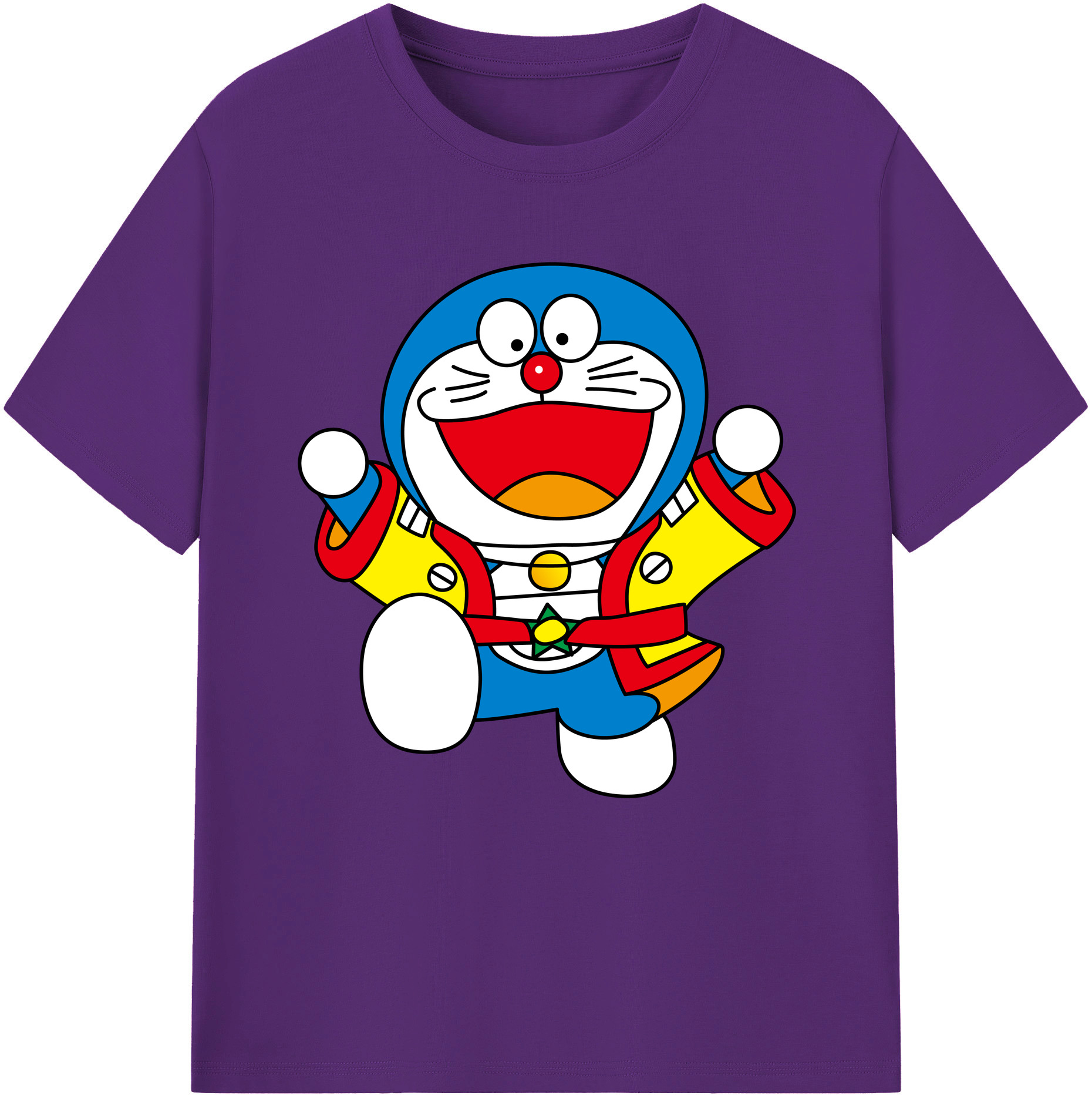 （画像用） ドラえもん Doraemon 綿100％半袖Tシャツ（フロントプリント）