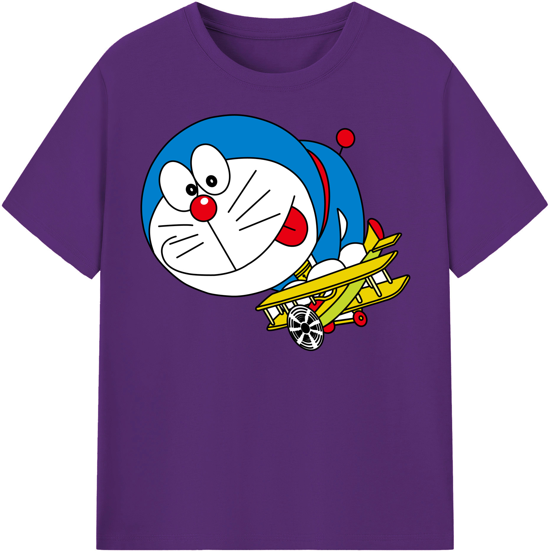 （画像用） ドラえもん Doraemon 綿100％半袖Tシャツ（フロントプリント）