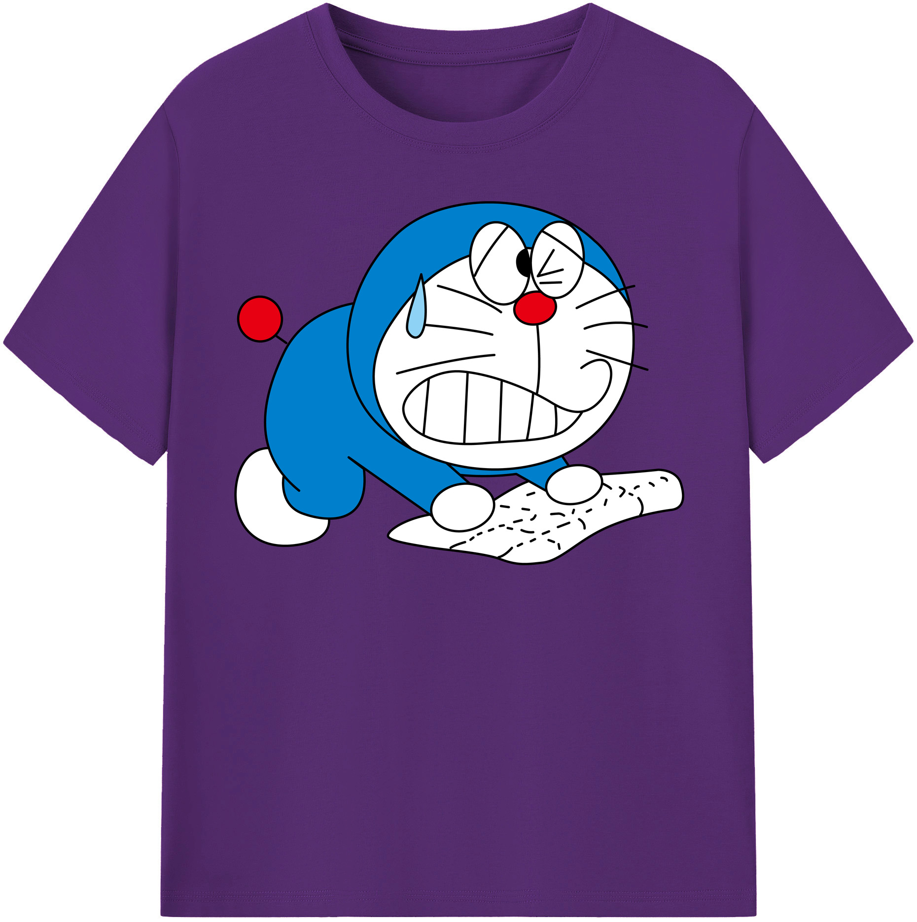 （画像用） ドラえもん Doraemon 綿100％半袖Tシャツ（フロントプリント）