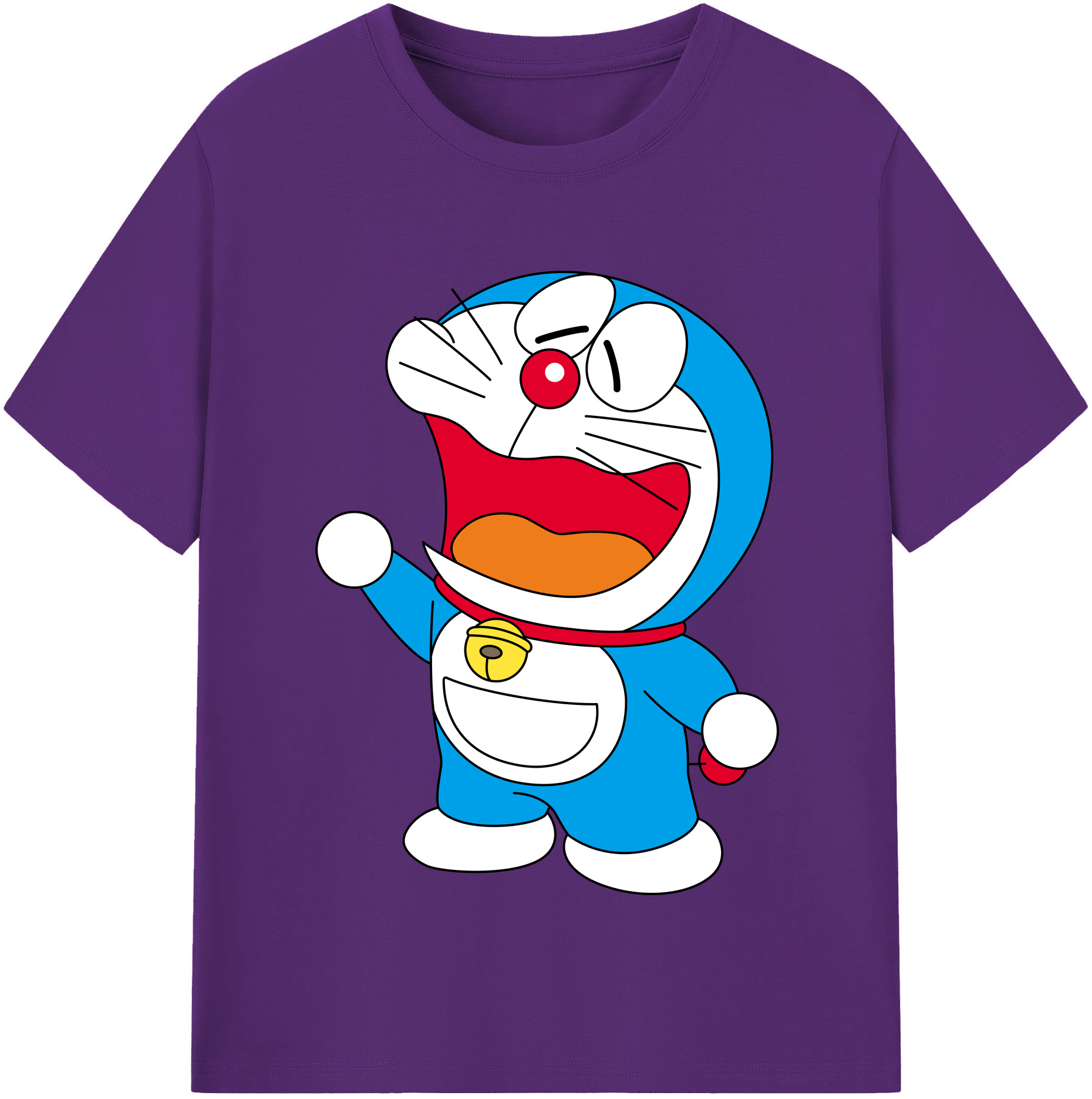 （画像用） ドラえもん Doraemon 綿100％半袖Tシャツ（フロントプリント）