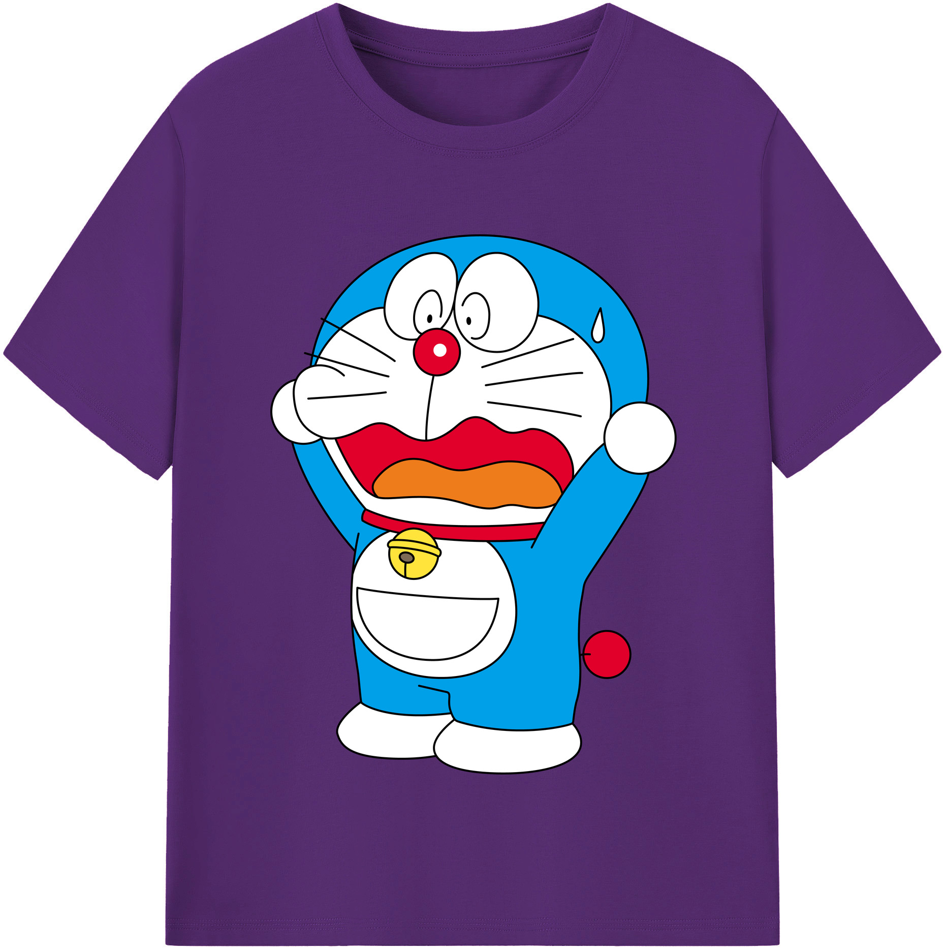 （画像用） ドラえもん Doraemon 綿100％半袖Tシャツ（フロントプリント）