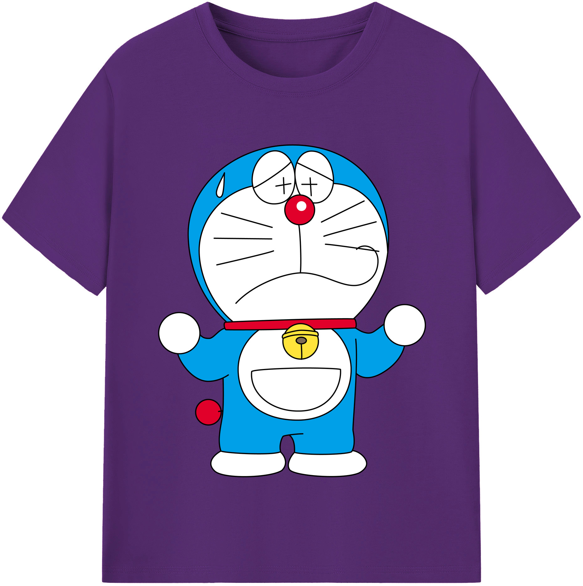 （画像用） ドラえもん Doraemon 綿100％半袖Tシャツ（フロントプリント）