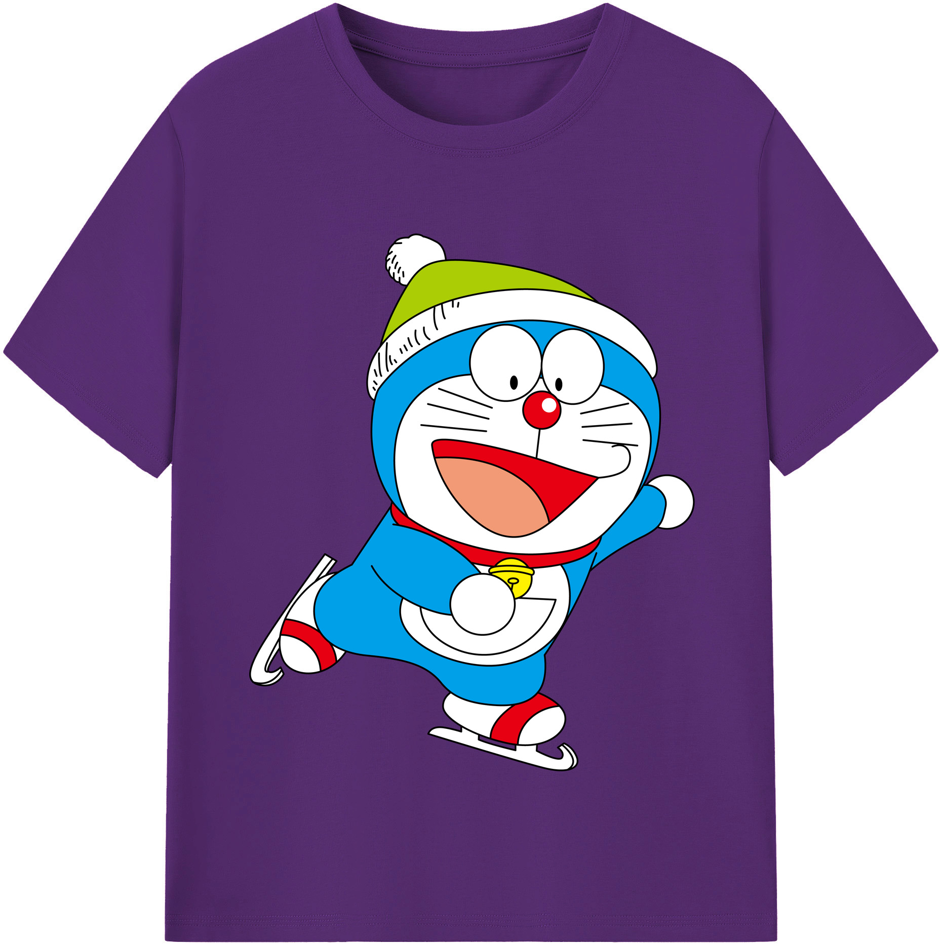 （画像用） ドラえもん Doraemon 綿100％半袖Tシャツ（フロントプリント）