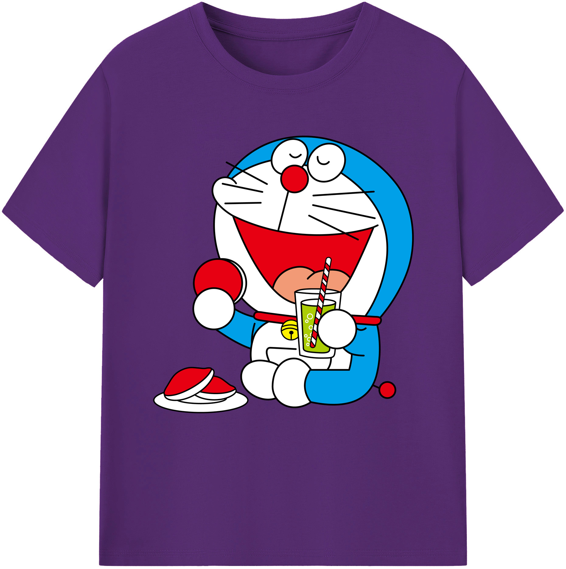 （画像用） ドラえもん Doraemon 綿100％半袖Tシャツ（フロントプリント）