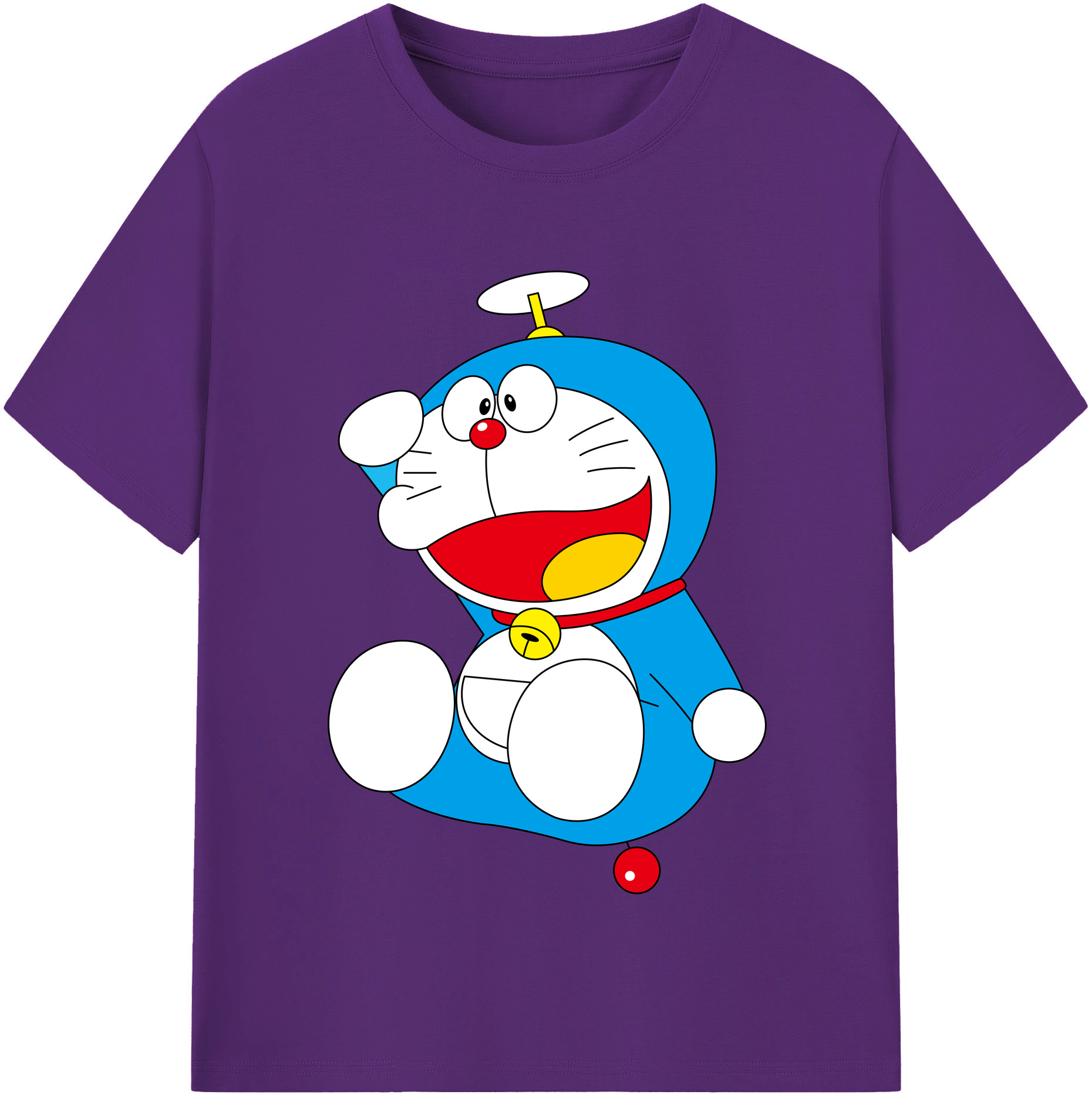 （画像用） ドラえもん Doraemon 綿100％半袖Tシャツ（フロントプリント）