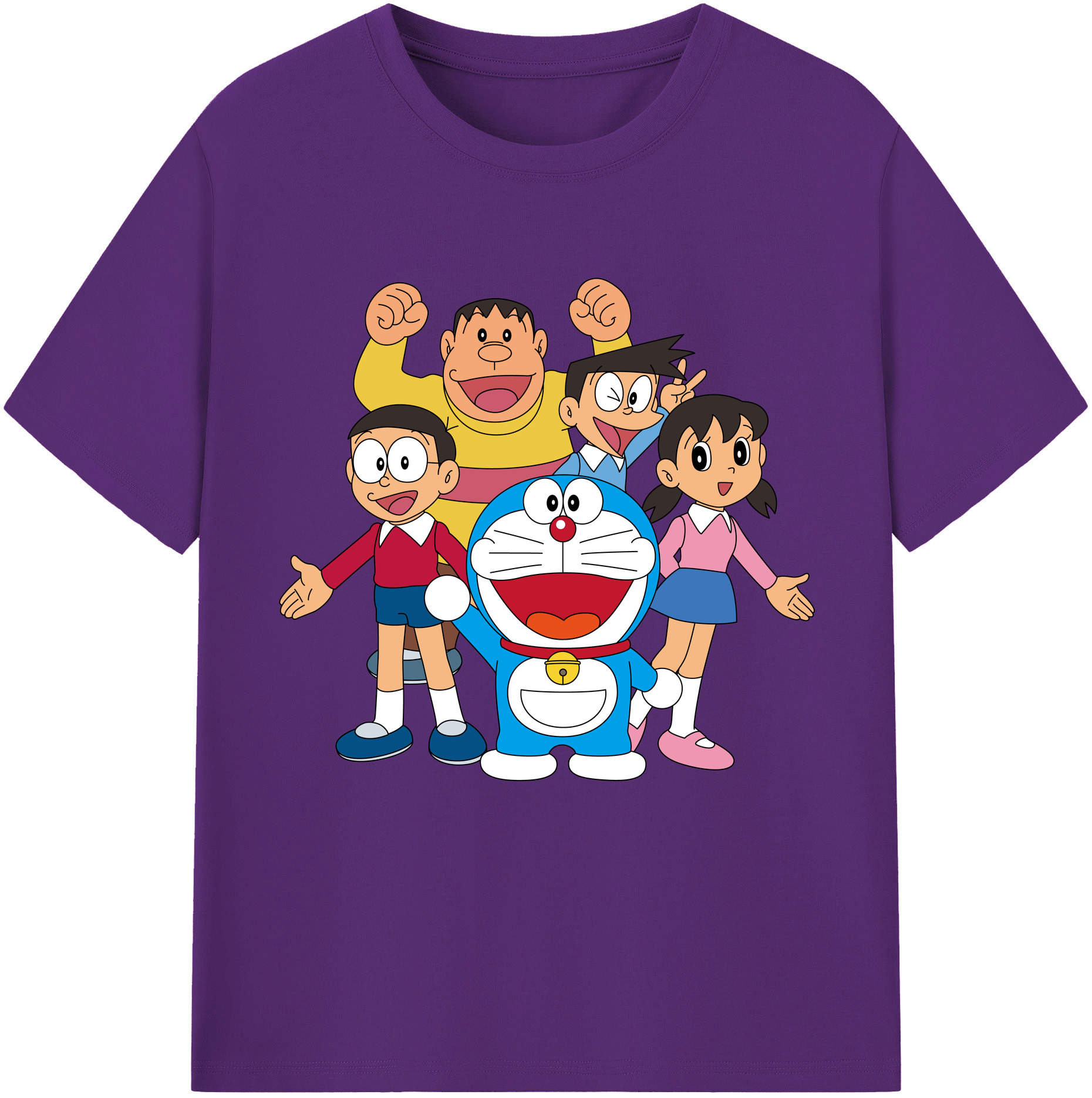 （画像用） ドラえもん 骨川 スネ夫 Doraemon Honekawa Suneo 綿100％半袖Tシャツ（フロントプリント）