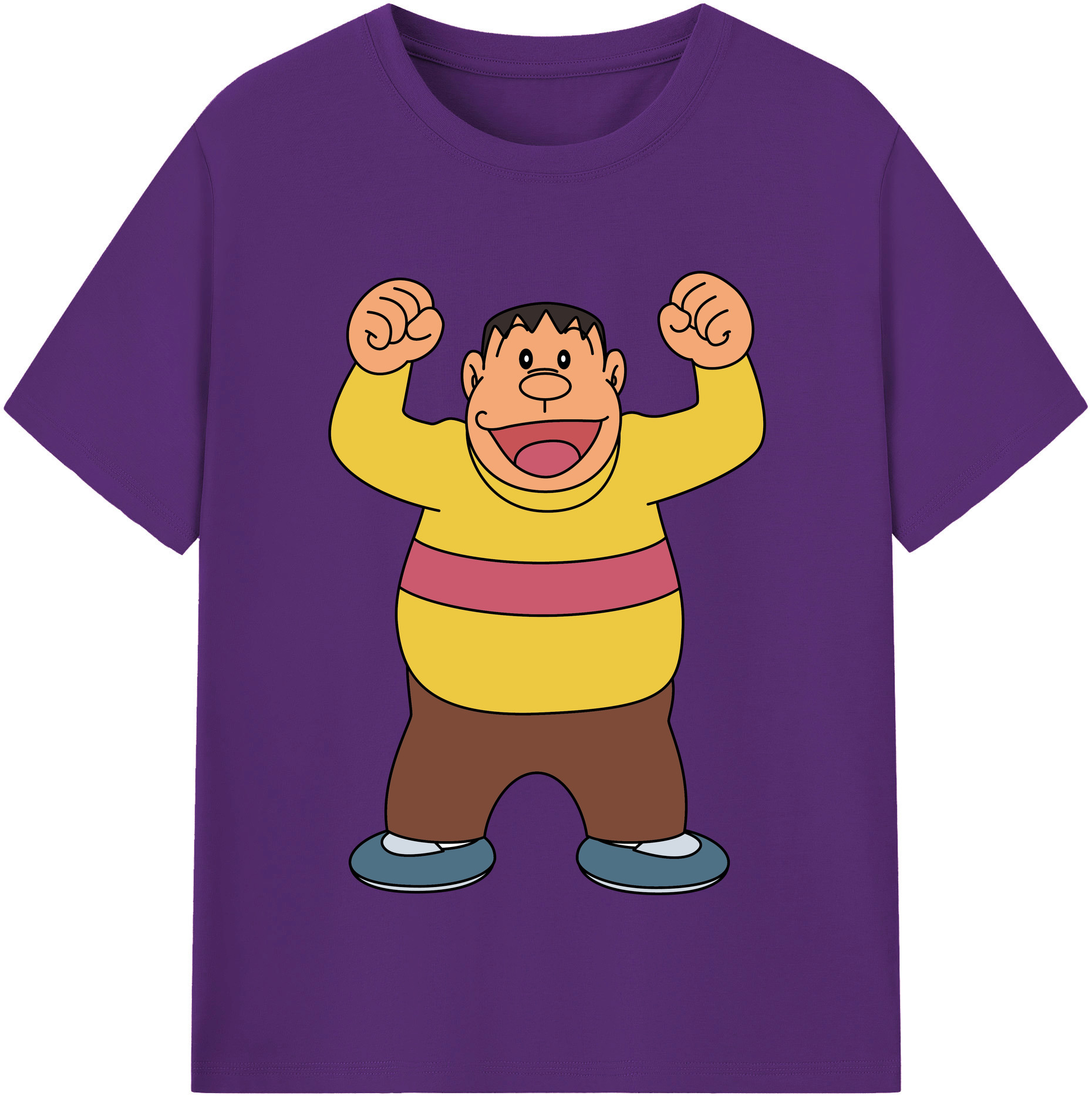 （画像用） ドラえもん 剛田武 Doraemon Gouta Takeshi 綿100％半袖Tシャツ（フロントプリント）