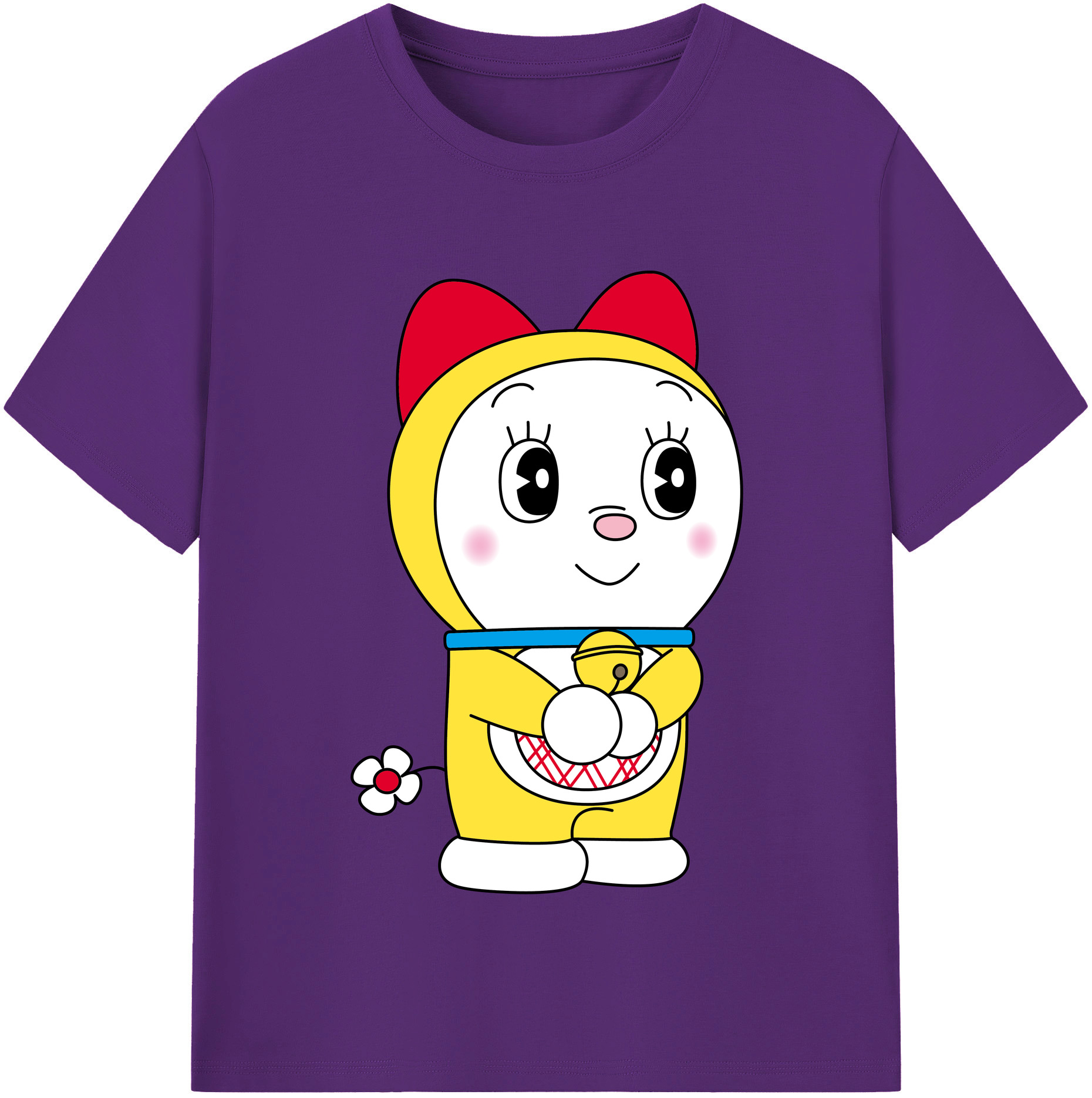 （画像用） ドラえもん ドラミ Doraemon Dorami 綿100％半袖Tシャツ（フロントプリント）