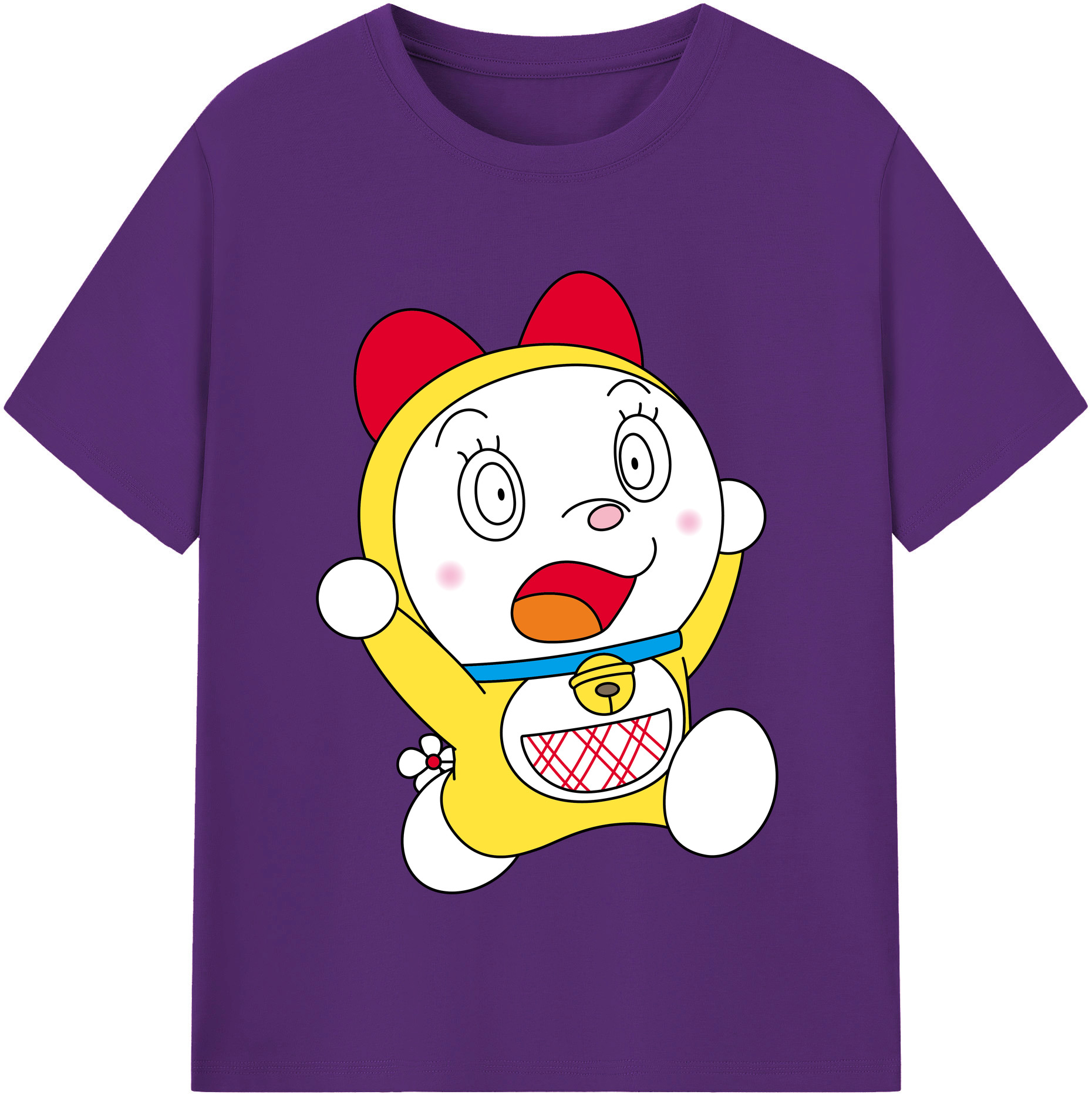 （画像用） ドラえもん ドラミ Doraemon Dorami 綿100％半袖Tシャツ（フロントプリント）