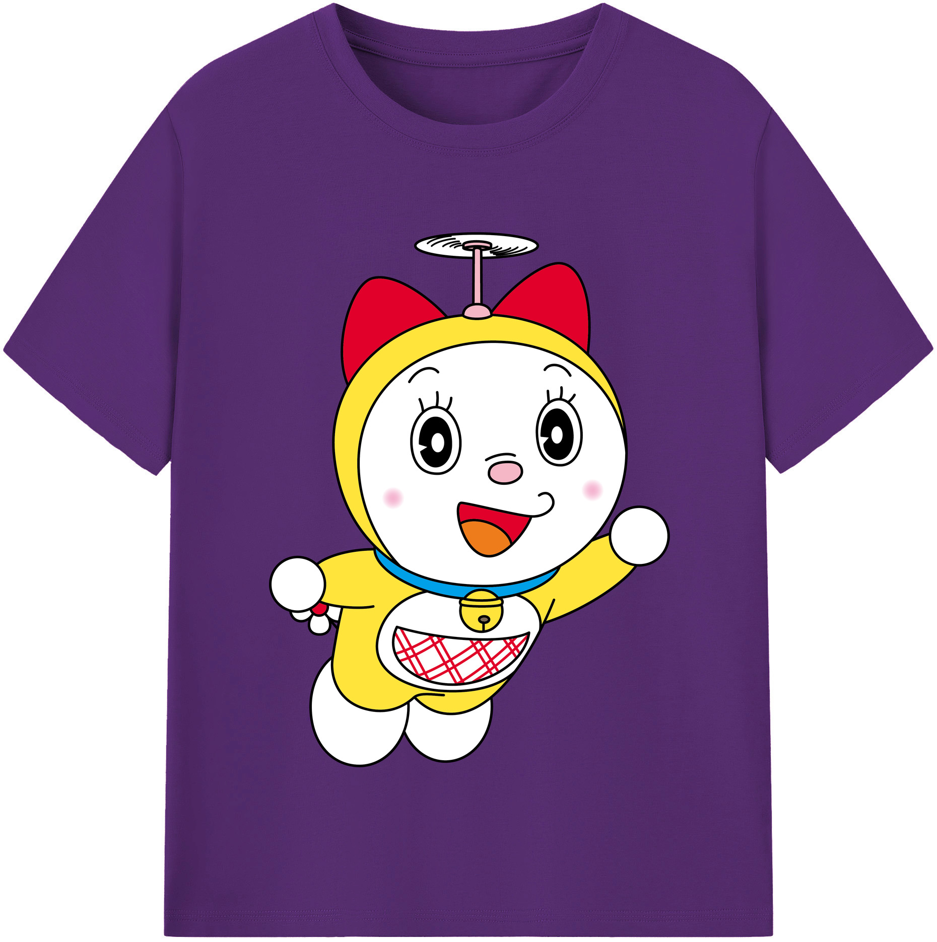 （画像用） ドラえもん ドラミ Doraemon Dorami 綿100％半袖Tシャツ（フロントプリント）