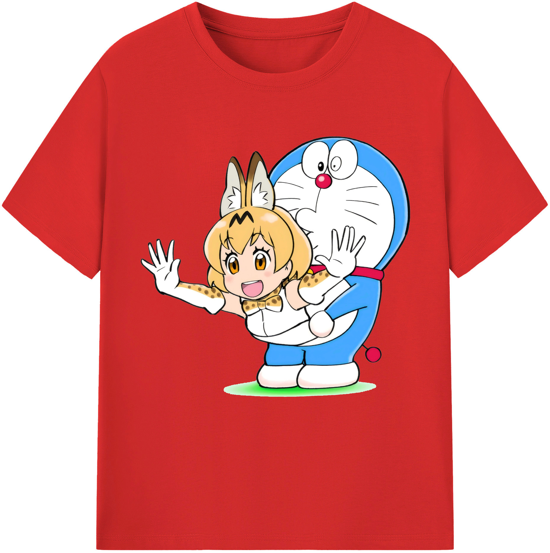 （画像用） ドラえもん Doraemon 綿100％半袖Tシャツ（フロントプリント）