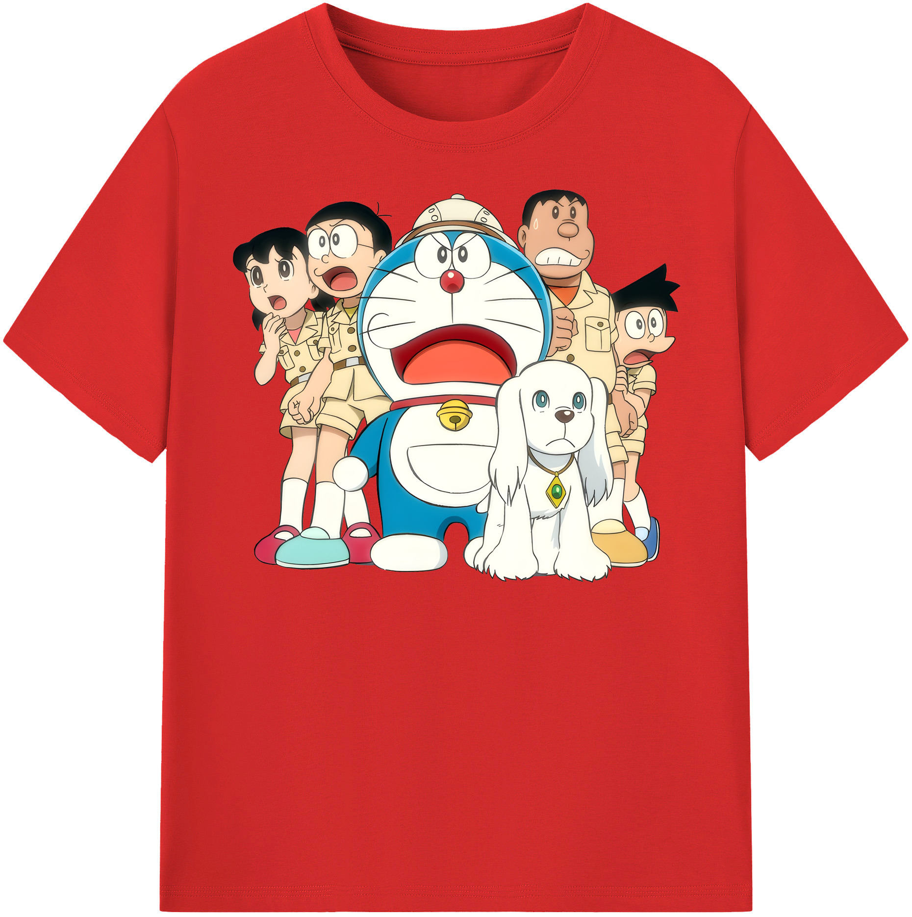 （画像用） ドラえもん Doraemon 綿100％半袖Tシャツ（フロントプリント）