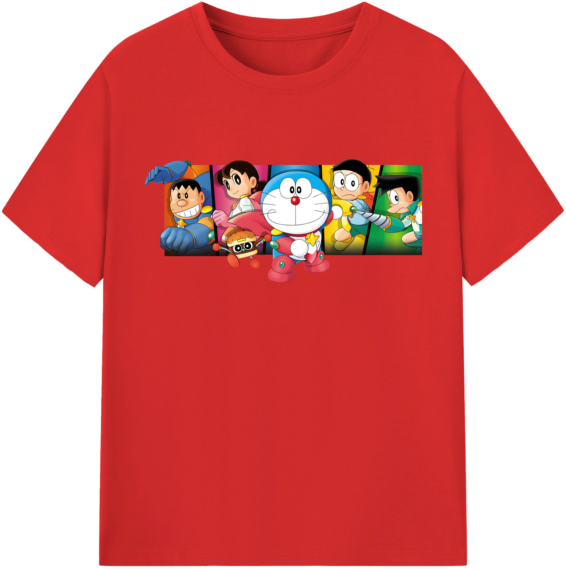 （画像用） ドラえもん Doraemon 綿100％半袖Tシャツ（フロントプリント）
