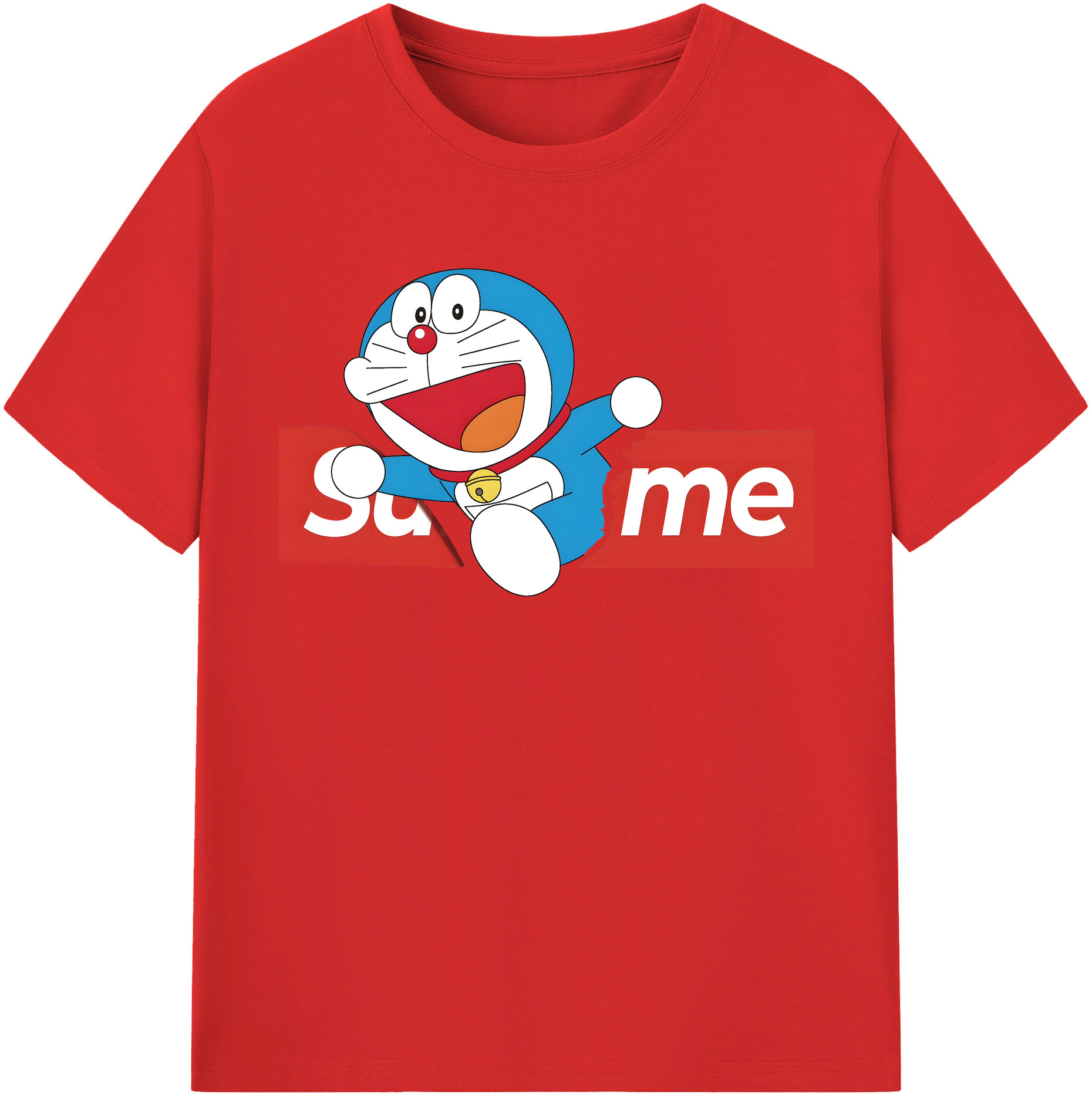 （画像用） ドラえもん Doraemon 綿100％半袖Tシャツ（フロントプリント）