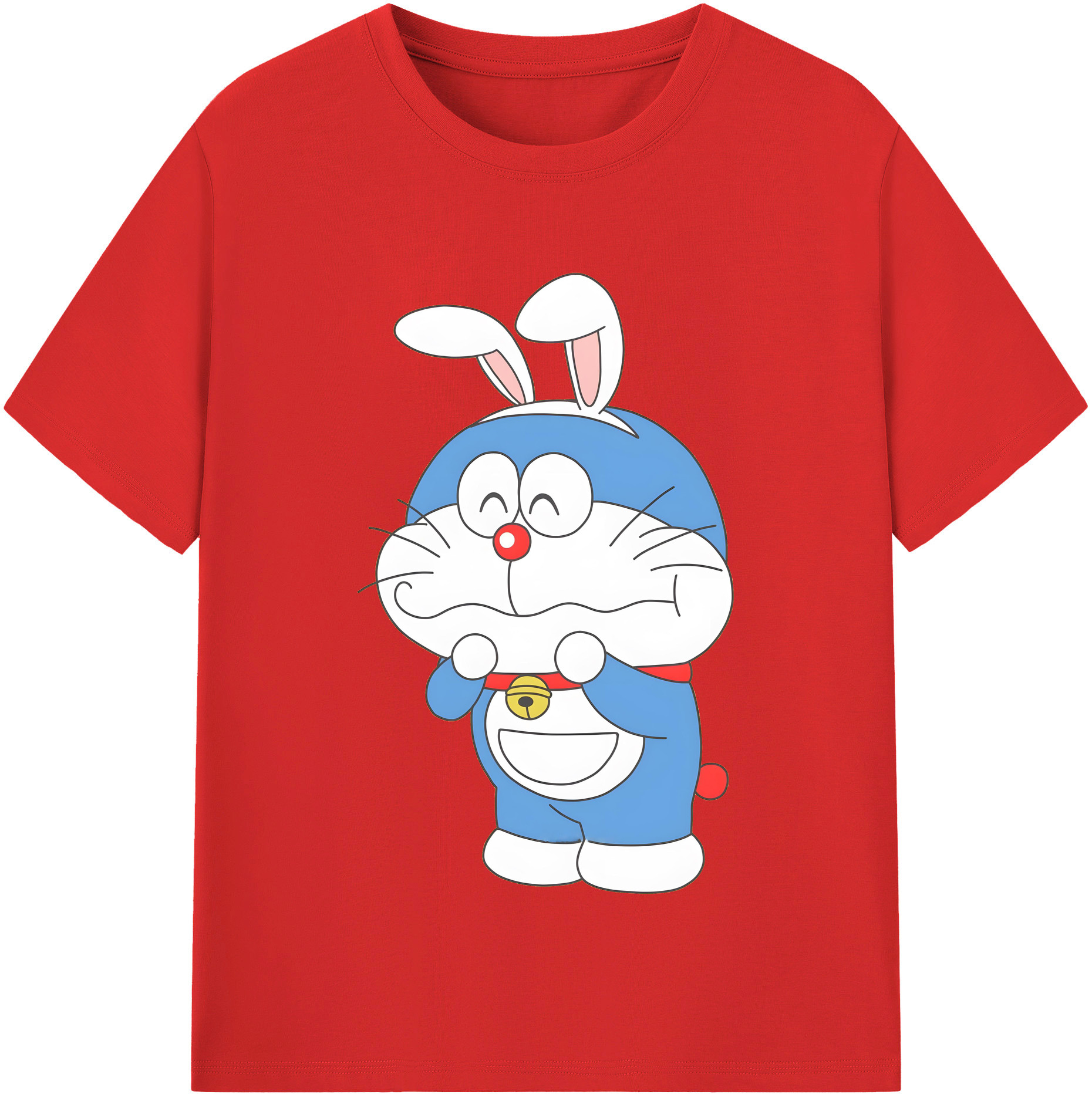 （画像用） ドラえもん Doraemon 綿100％半袖Tシャツ（フロントプリント）