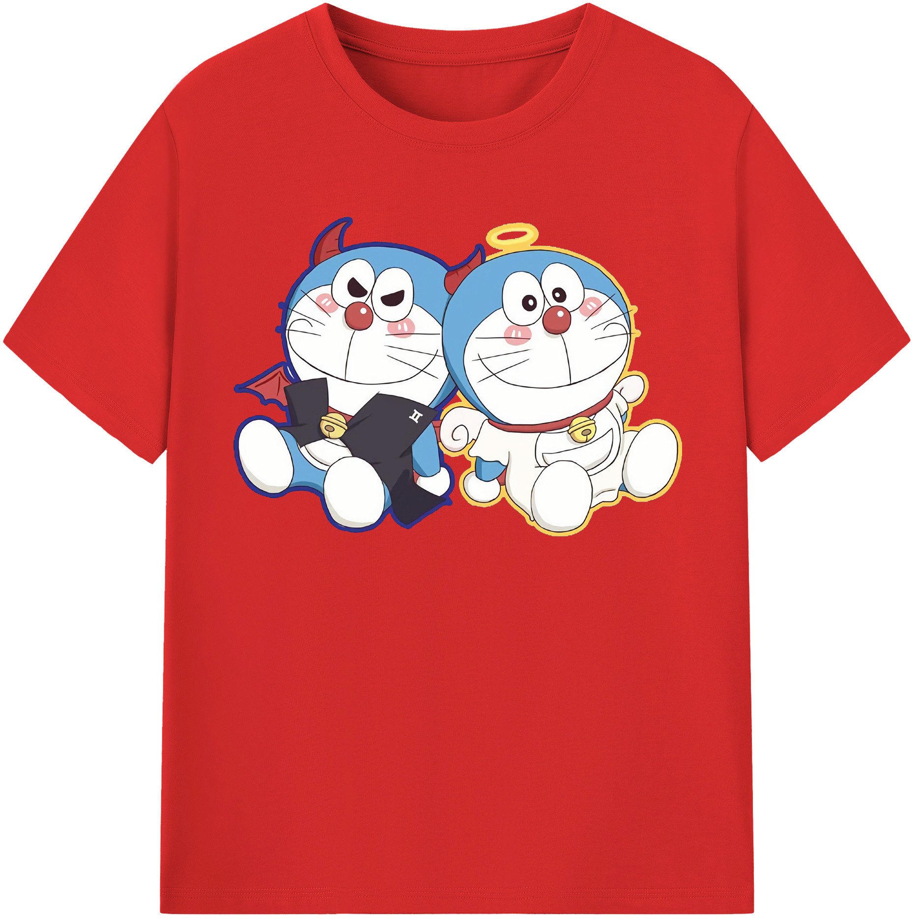 （画像用） ドラえもん Doraemon 綿100％半袖Tシャツ（フロントプリント）
