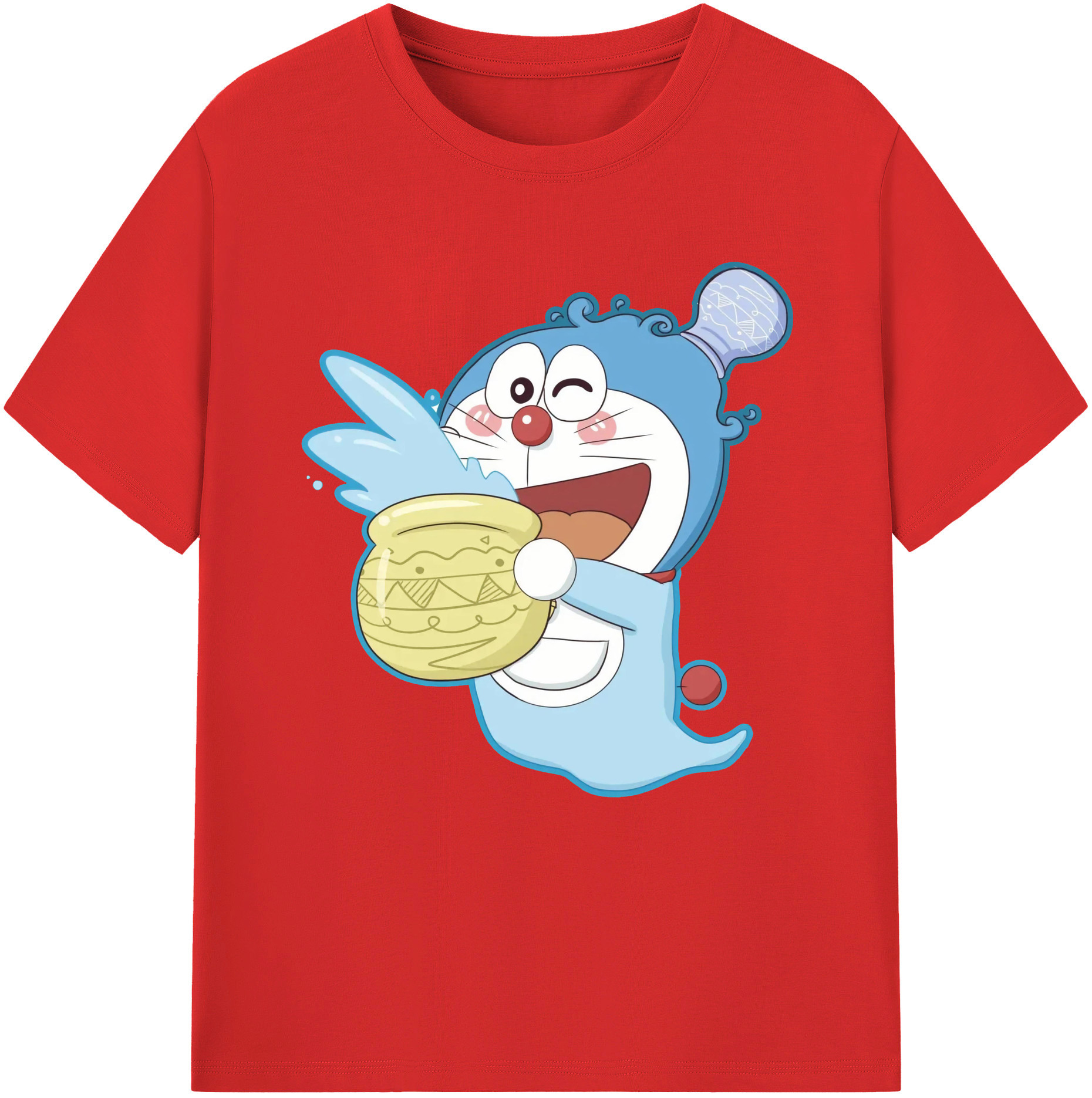 （画像用） ドラえもん Doraemon 綿100％半袖Tシャツ（フロントプリント）