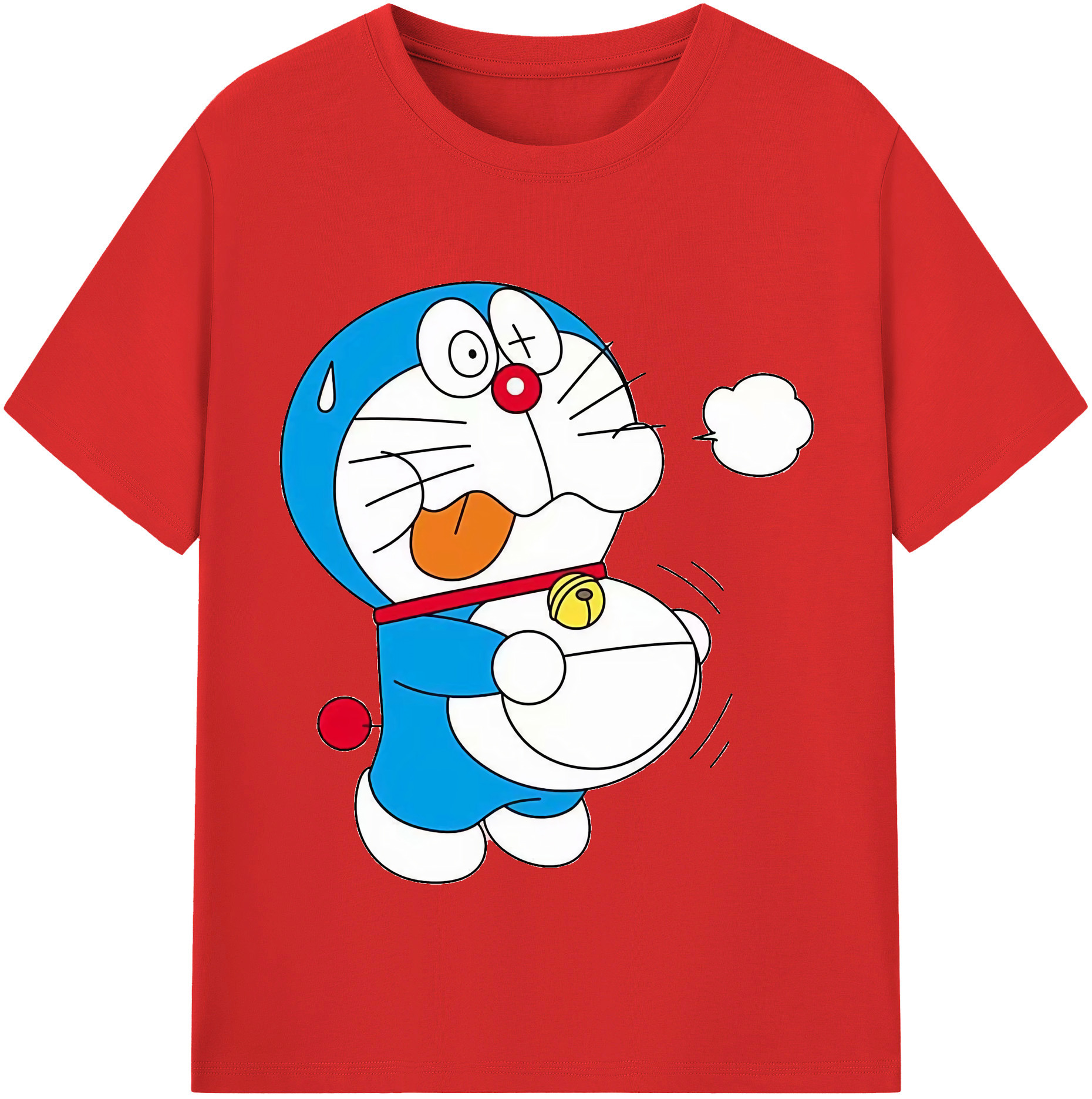 （画像用） ドラえもん Doraemon 綿100％半袖Tシャツ（フロントプリント）