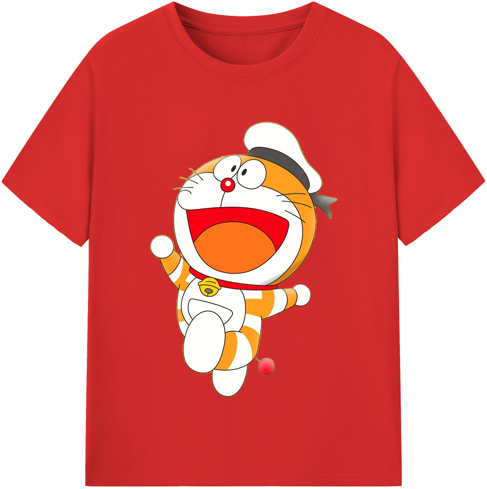 （画像用） ドラえもん Doraemon 綿100％半袖Tシャツ（フロントプリント）