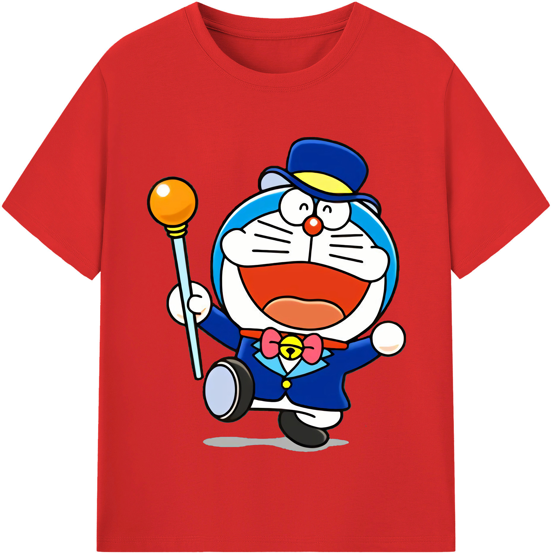 （画像用） ドラえもん Doraemon 綿100％半袖Tシャツ（フロントプリント）