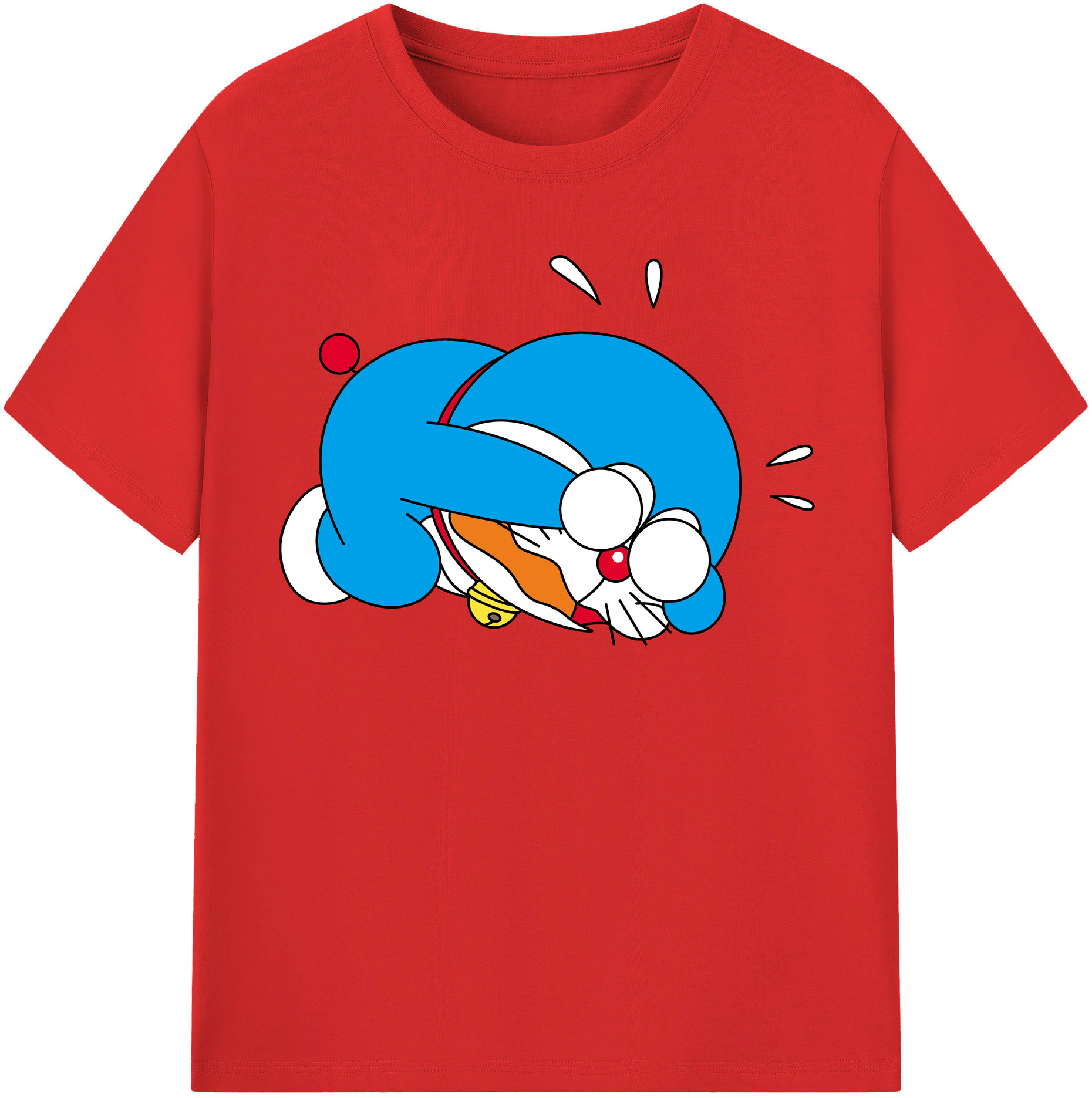 （画像用） ドラえもん Doraemon 綿100％半袖Tシャツ（フロントプリント）