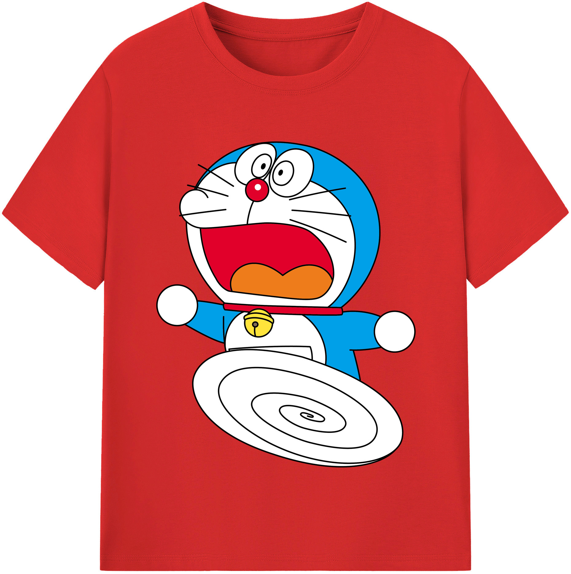 （画像用） ドラえもん Doraemon 綿100％半袖Tシャツ（フロントプリント）