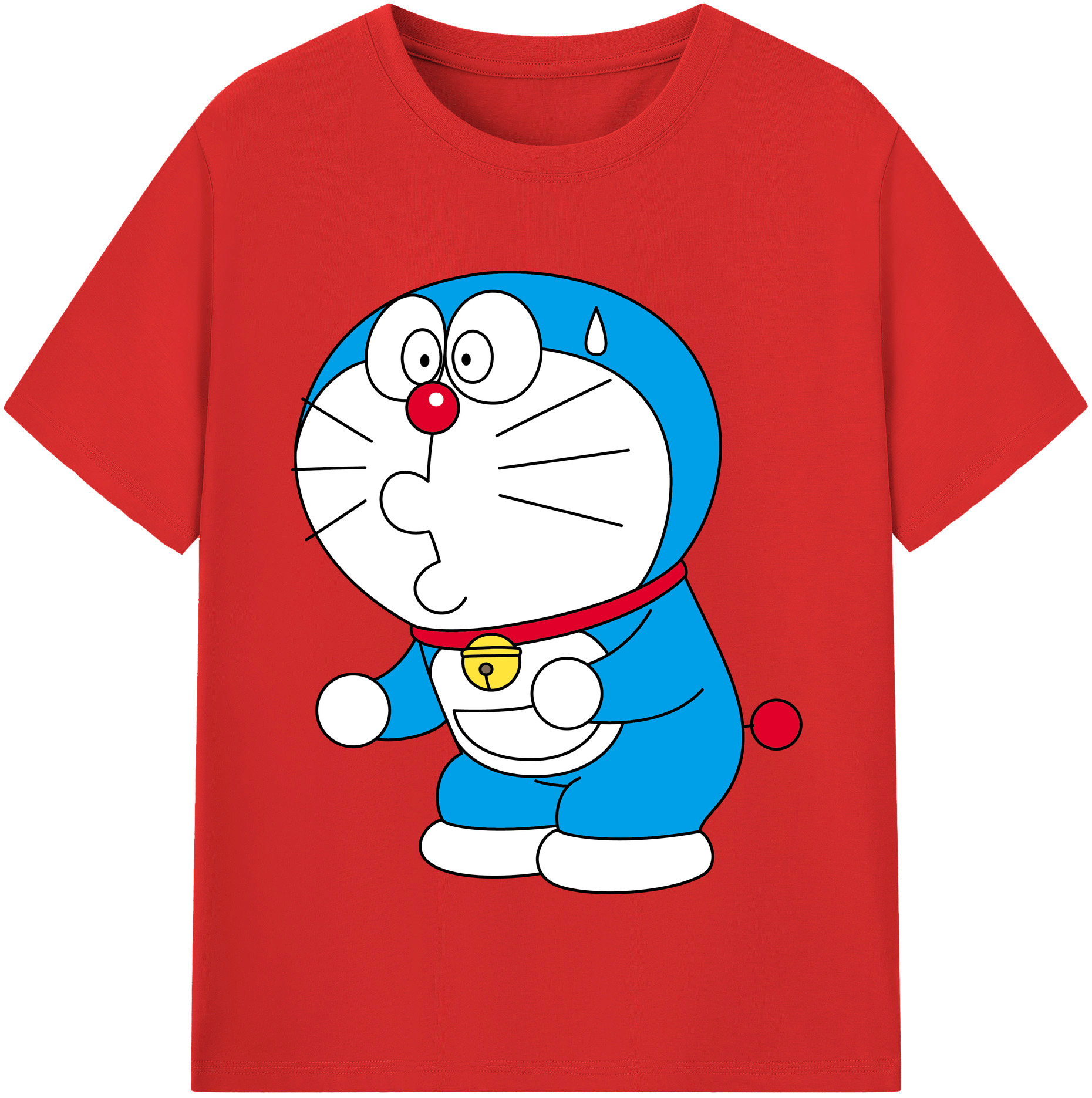 （画像用） ドラえもん Doraemon 綿100％半袖Tシャツ（フロントプリント）