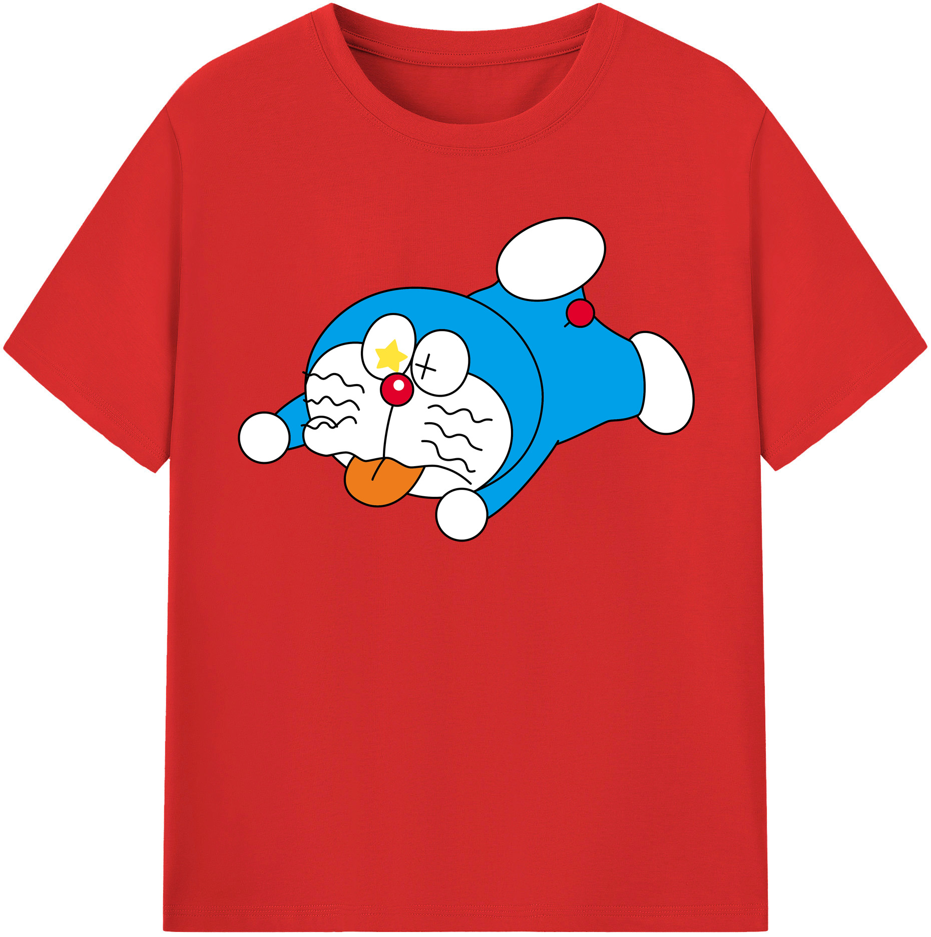 （画像用） ドラえもん Doraemon 綿100％半袖Tシャツ（フロントプリント）