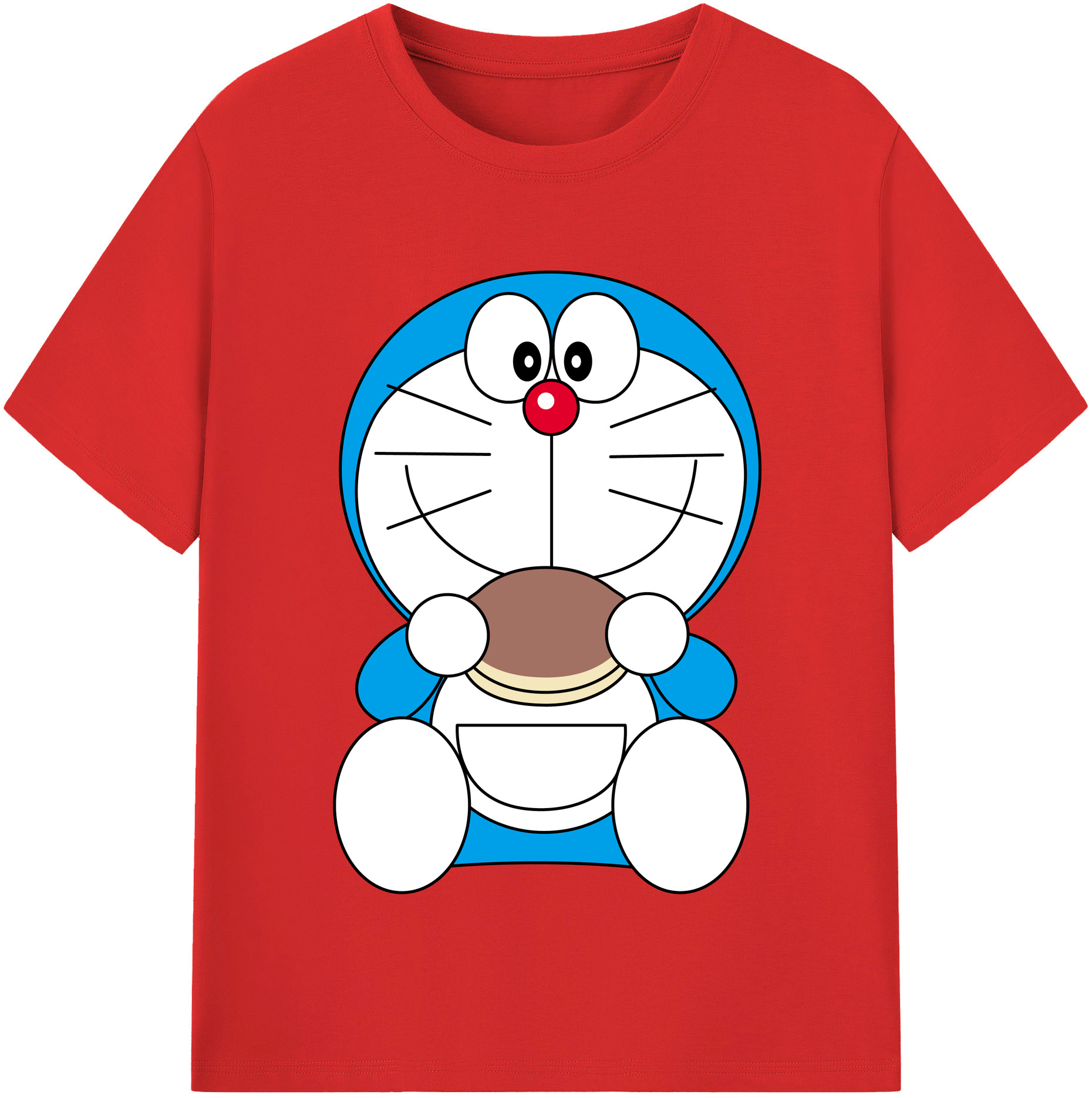 （画像用） ドラえもん Doraemon 綿100％半袖Tシャツ（フロントプリント）