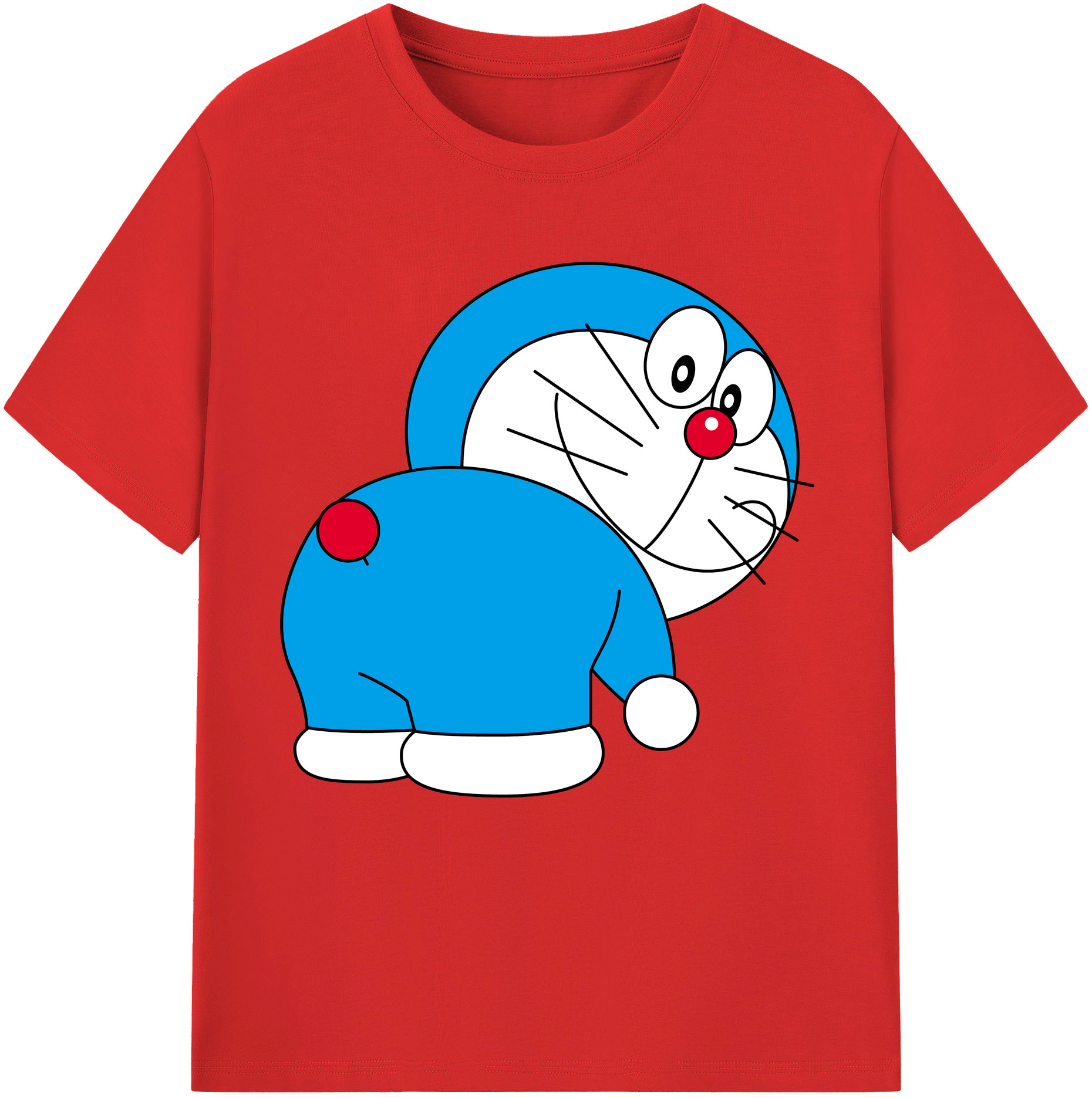 （画像用） ドラえもん Doraemon 綿100％半袖Tシャツ（フロントプリント）