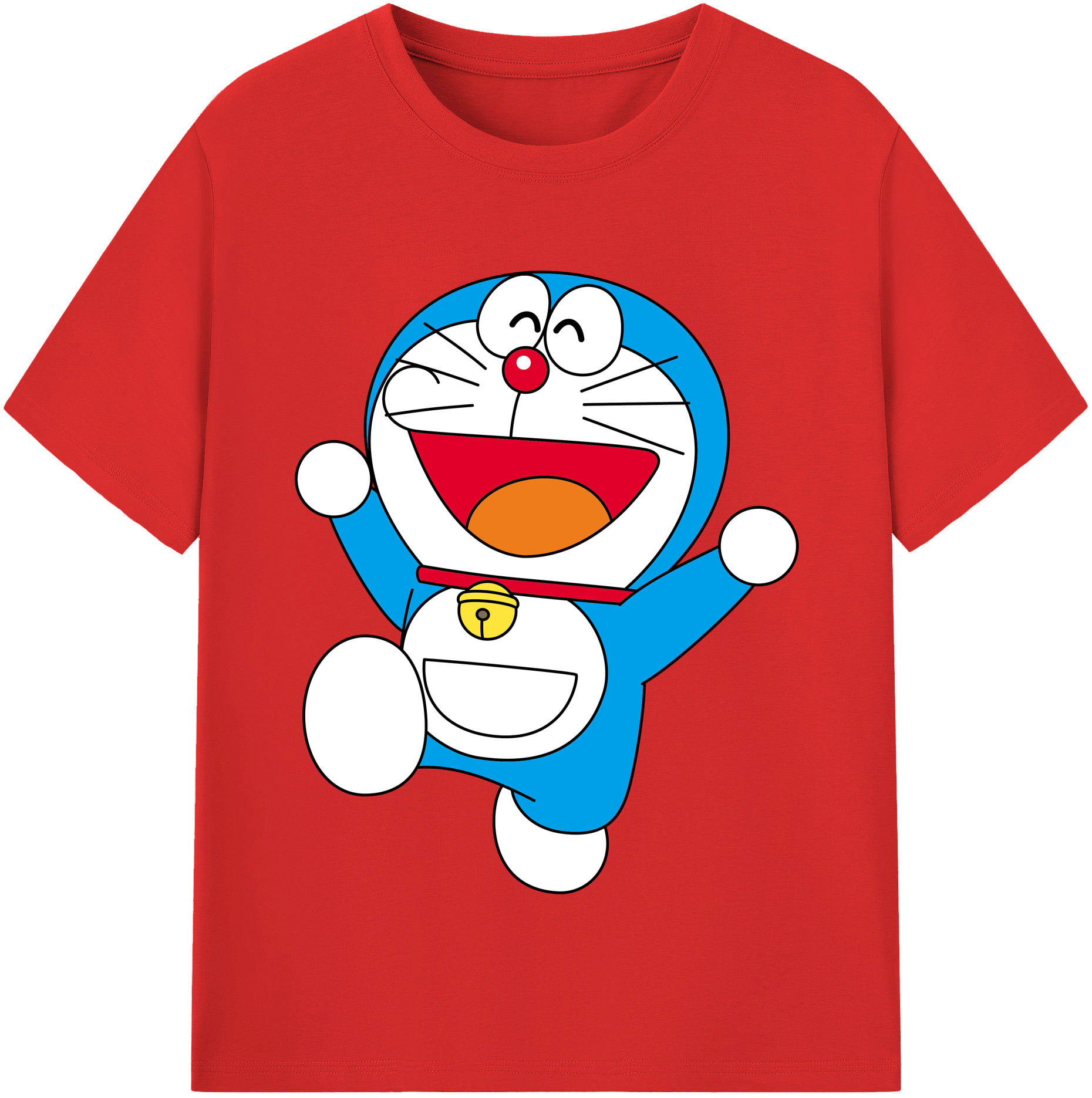 （画像用） ドラえもん Doraemon 綿100％半袖Tシャツ（フロントプリント）