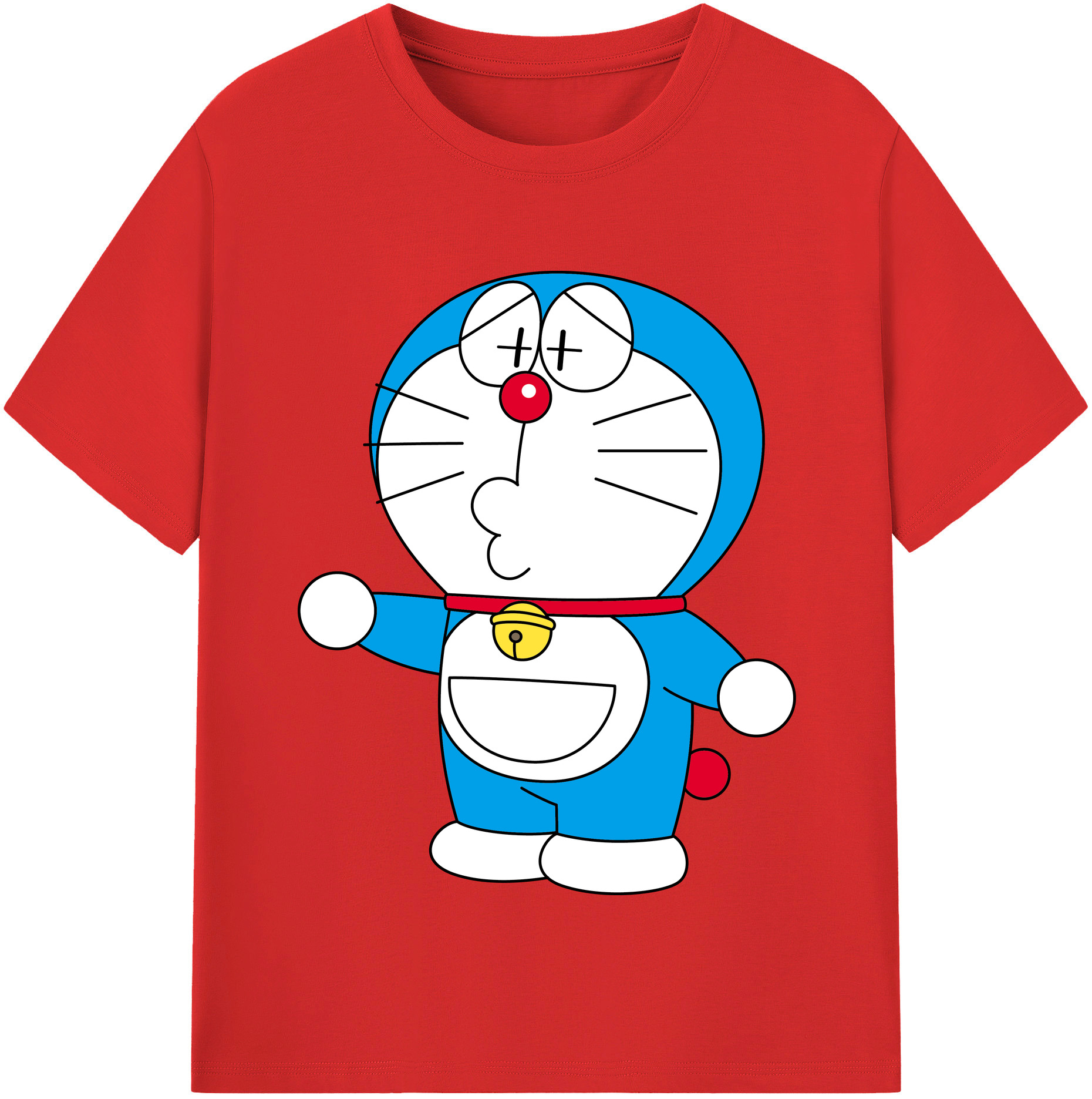 （画像用） ドラえもん Doraemon 綿100％半袖Tシャツ（フロントプリント）
