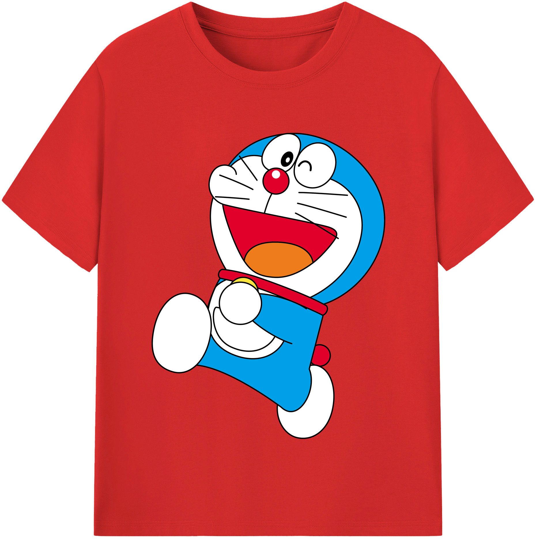 （画像用） ドラえもん Doraemon 綿100％半袖Tシャツ（フロントプリント）
