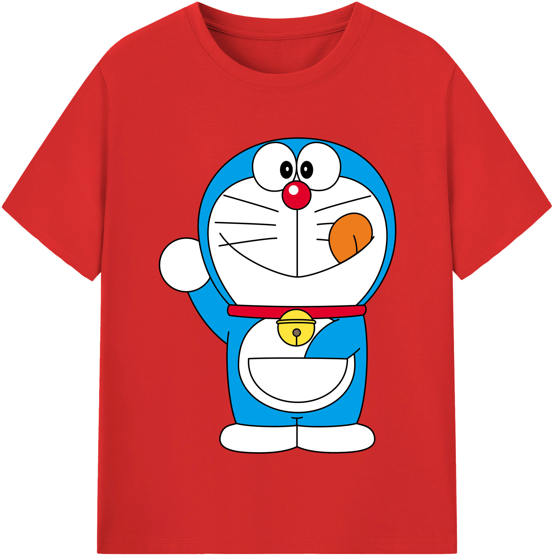 （画像用） ドラえもん Doraemon 綿100％半袖Tシャツ（フロントプリント）