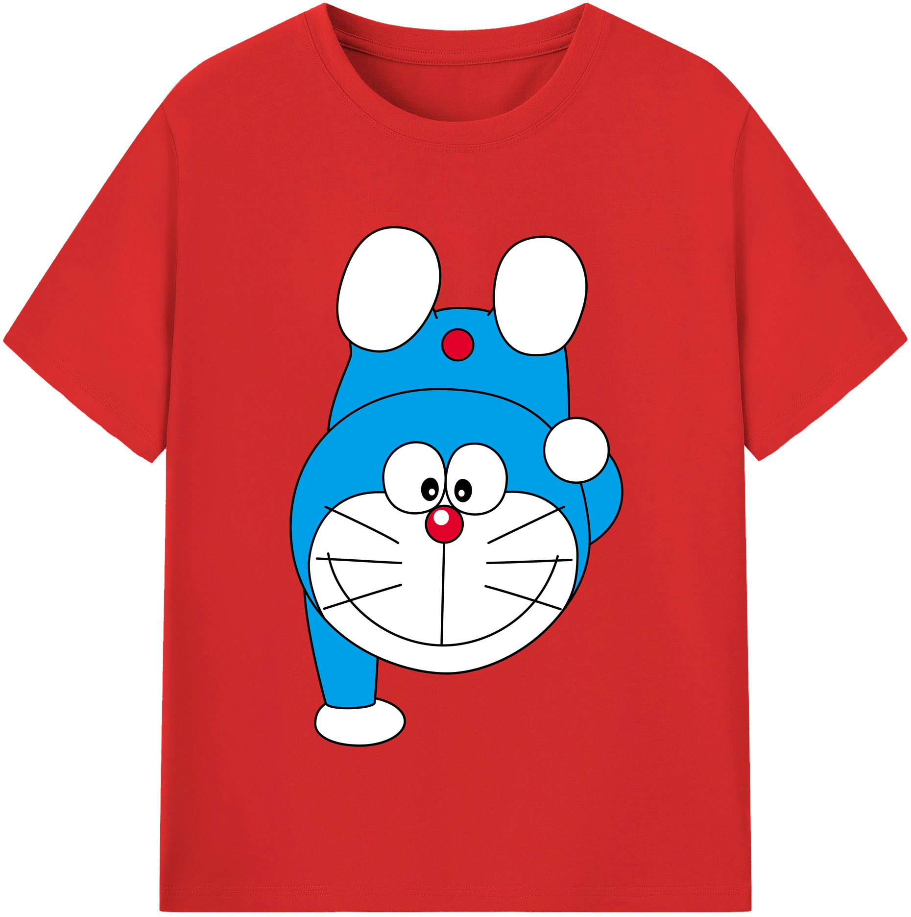 （画像用） ドラえもん Doraemon 綿100％半袖Tシャツ（フロントプリント）