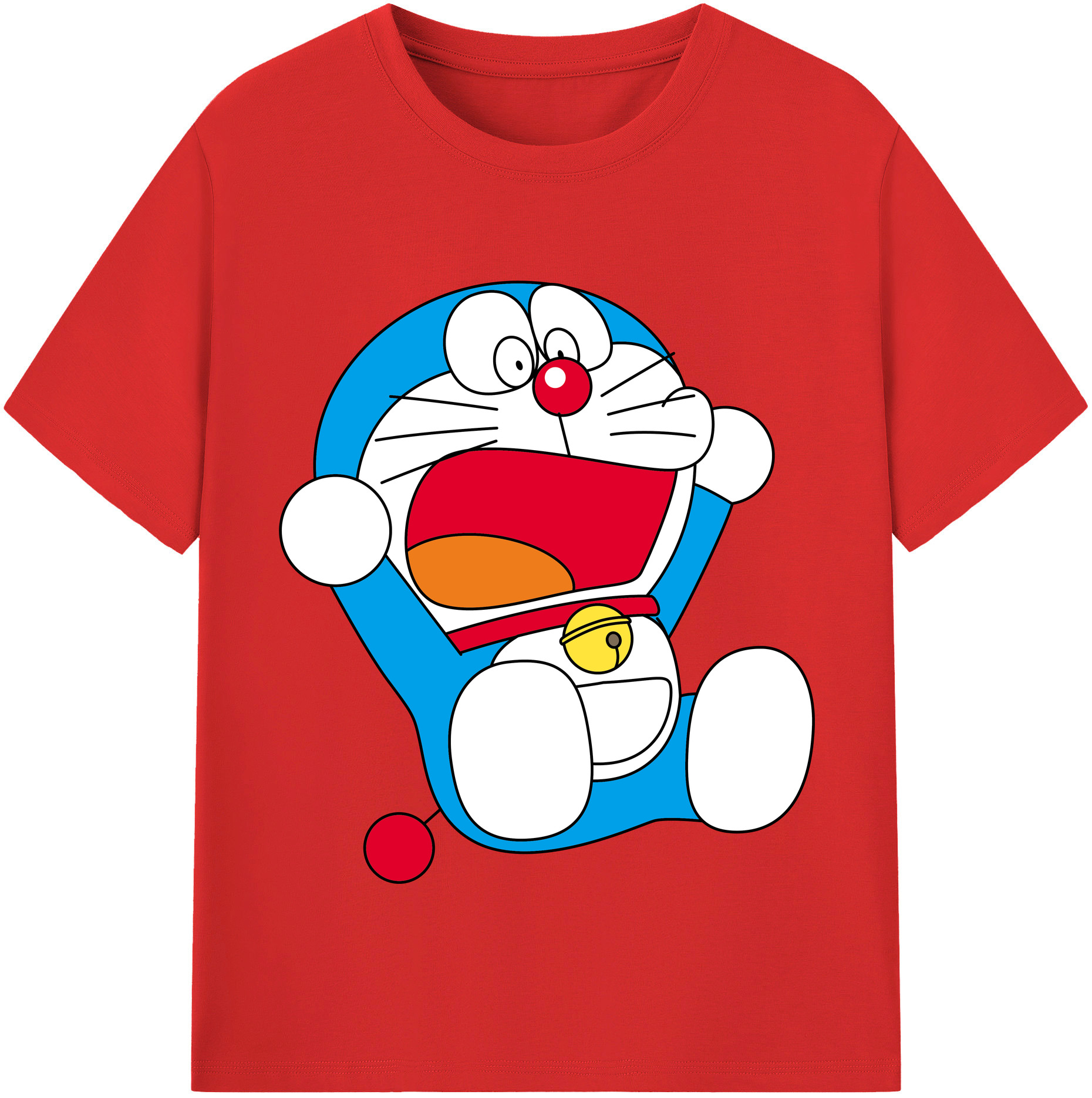 （画像用） ドラえもん Doraemon 綿100％半袖Tシャツ（フロントプリント）