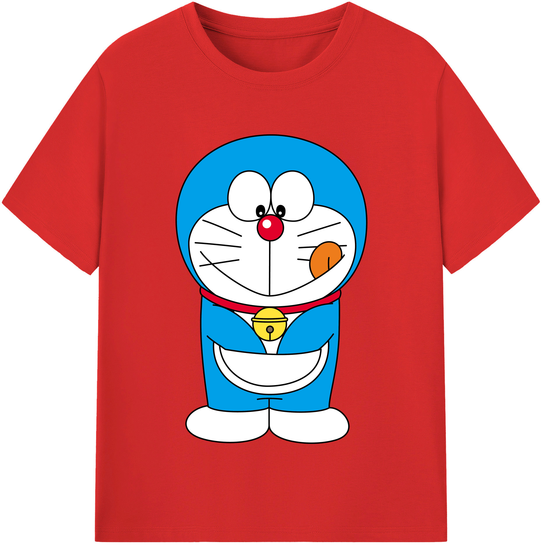 （画像用） ドラえもん Doraemon 綿100％半袖Tシャツ（フロントプリント）