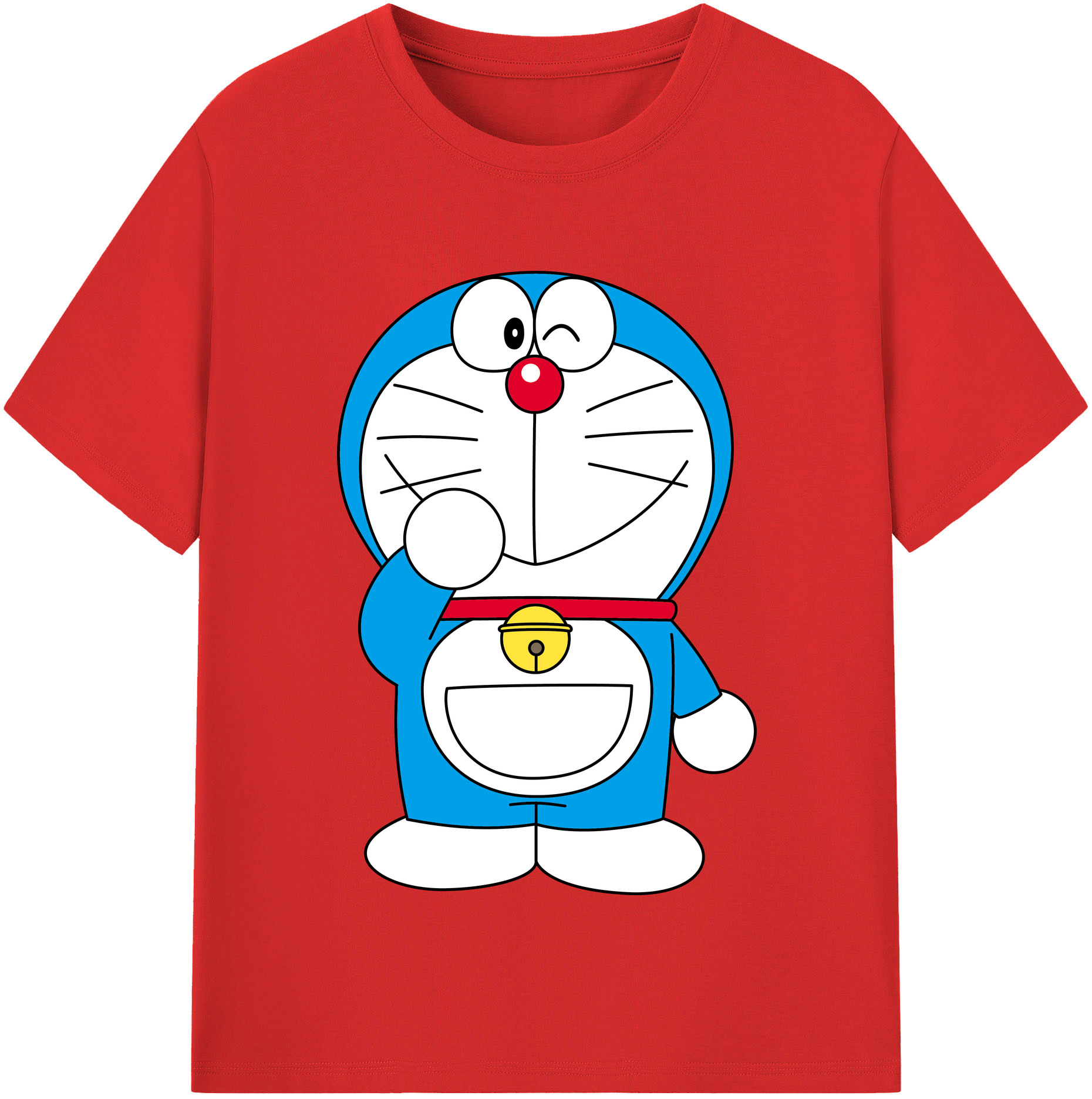 （画像用） ドラえもん Doraemon 綿100％半袖Tシャツ（フロントプリント）