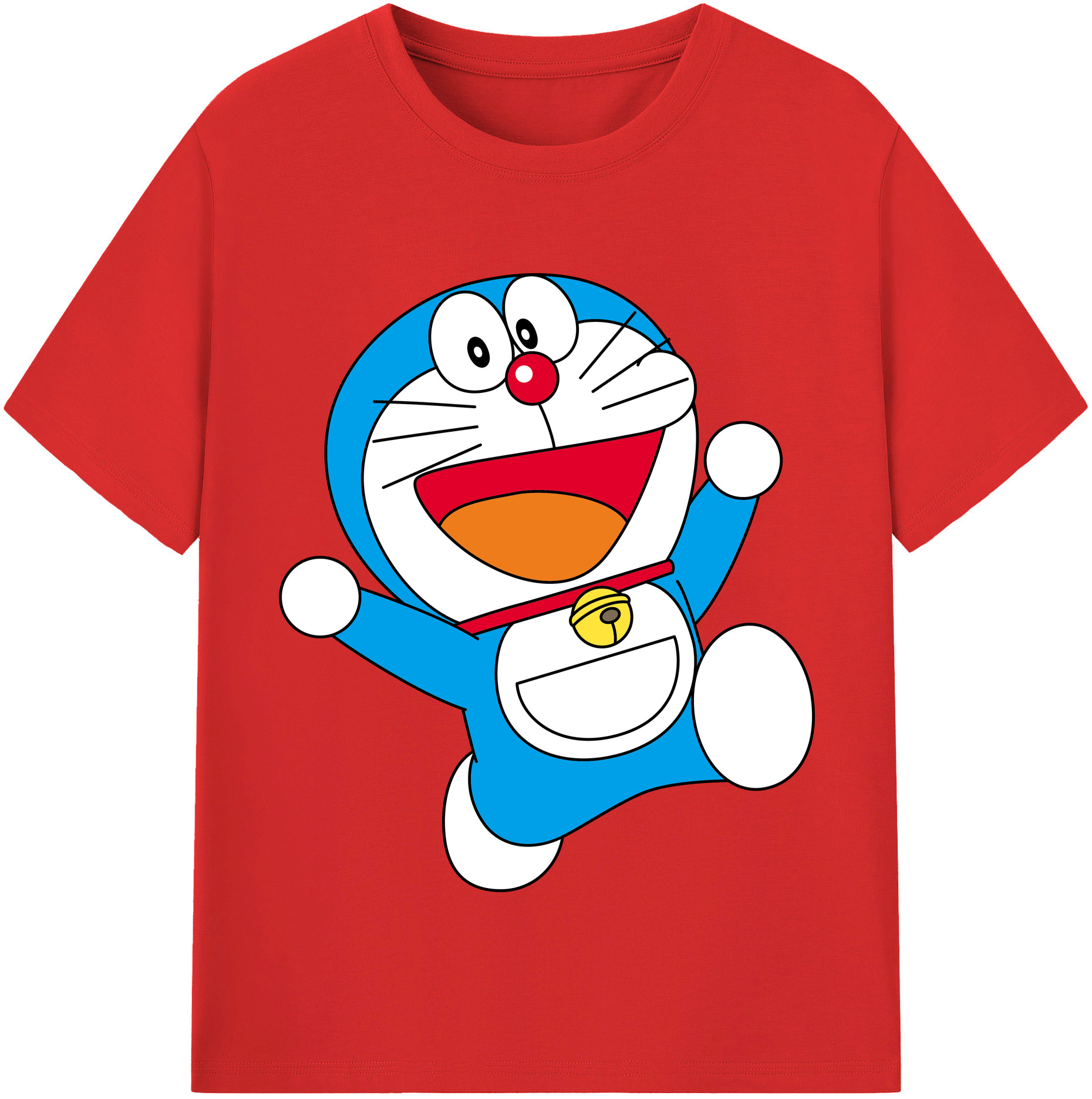 （画像用） ドラえもん Doraemon 綿100％半袖Tシャツ（フロントプリント）