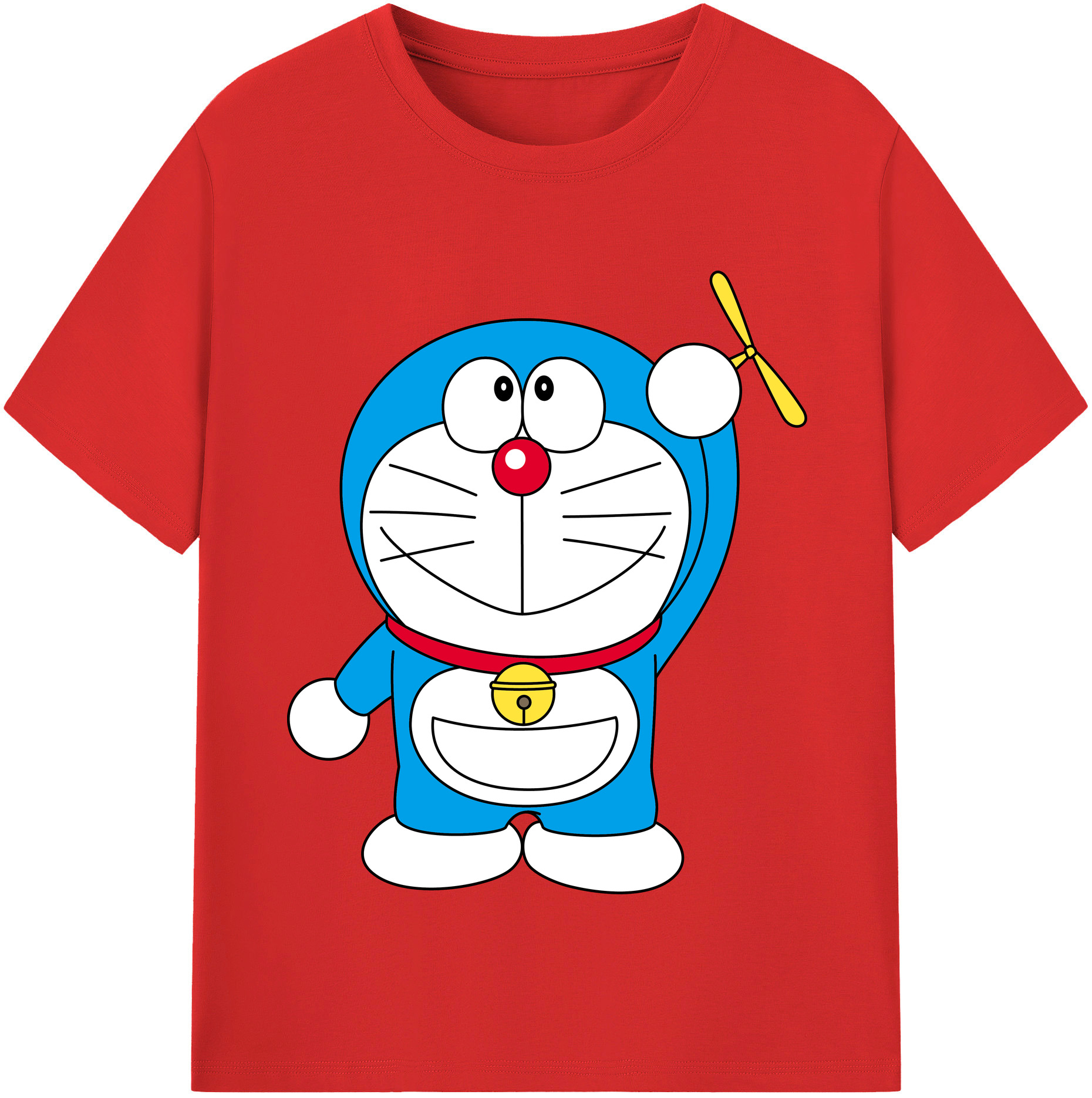（画像用） ドラえもん Doraemon 綿100％半袖Tシャツ（フロントプリント）