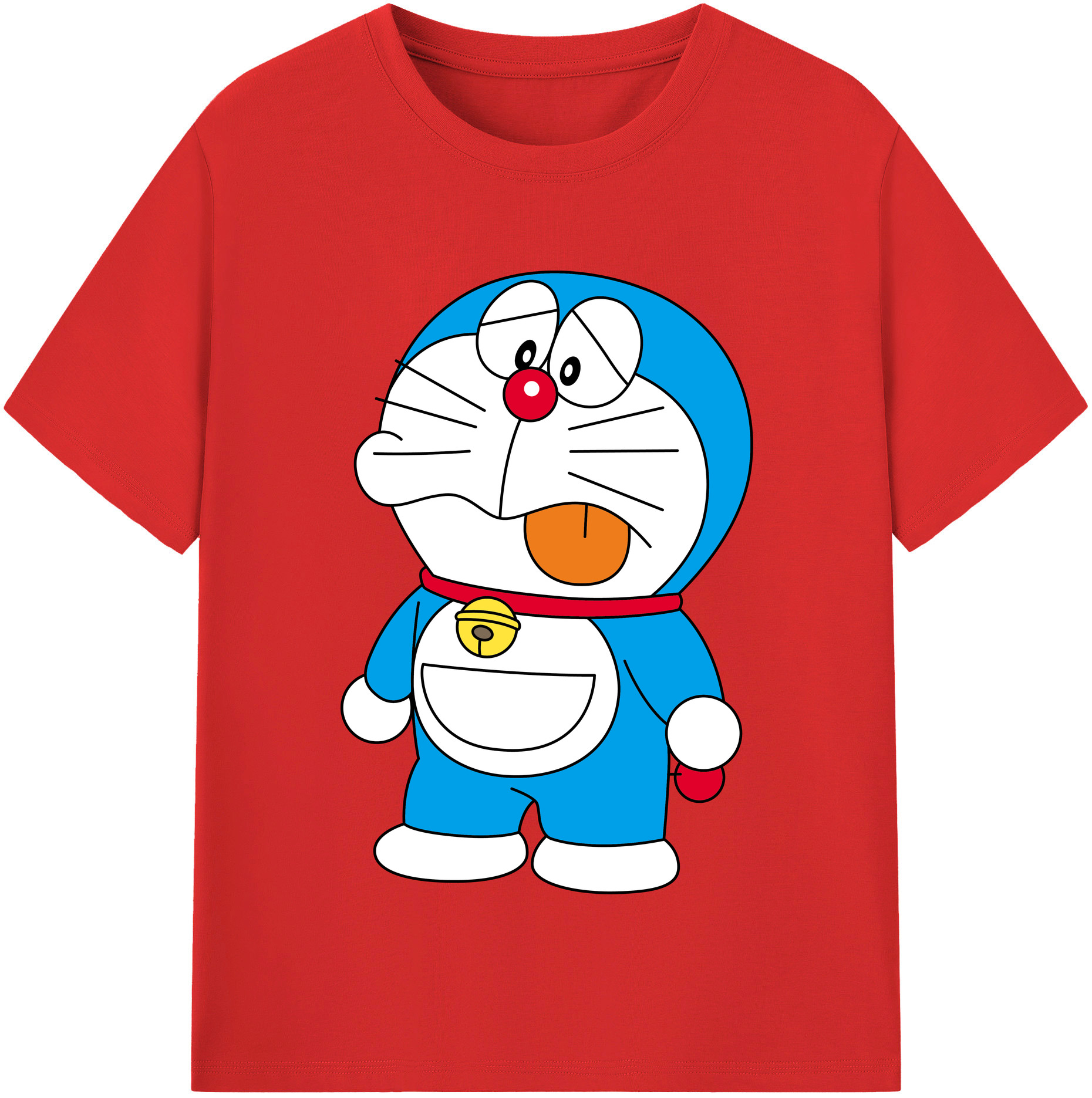 （画像用） ドラえもん Doraemon 綿100％半袖Tシャツ（フロントプリント）