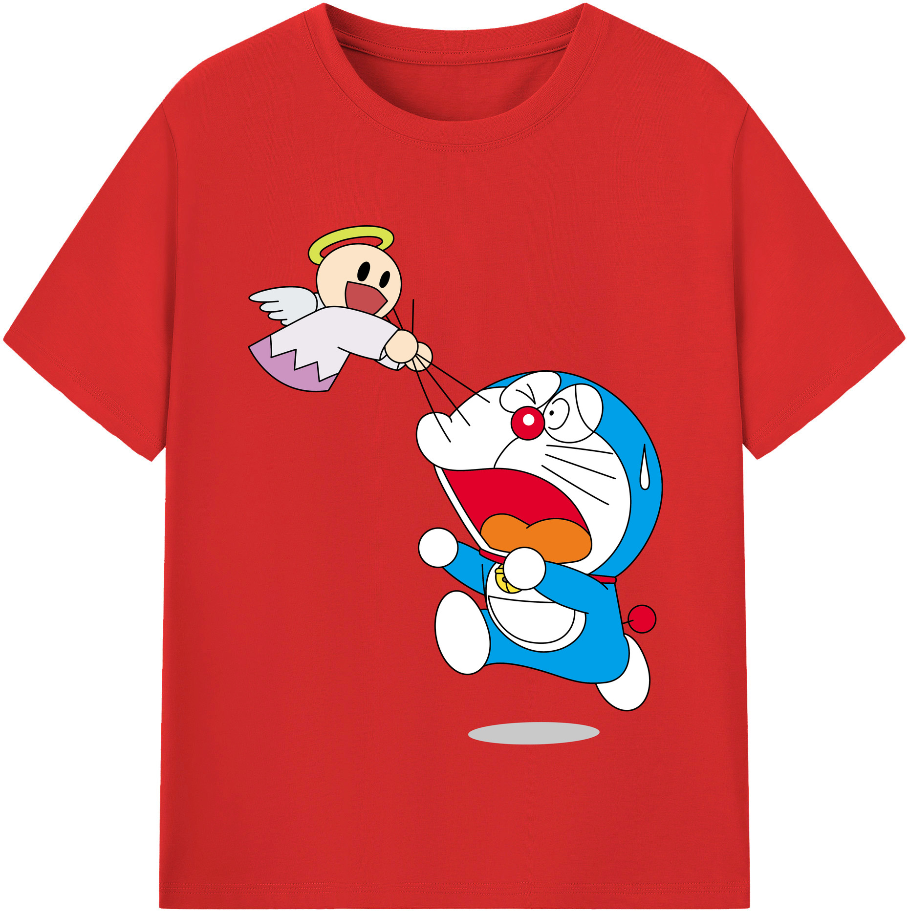 （画像用） ドラえもん Doraemon 綿100％半袖Tシャツ（フロントプリント）