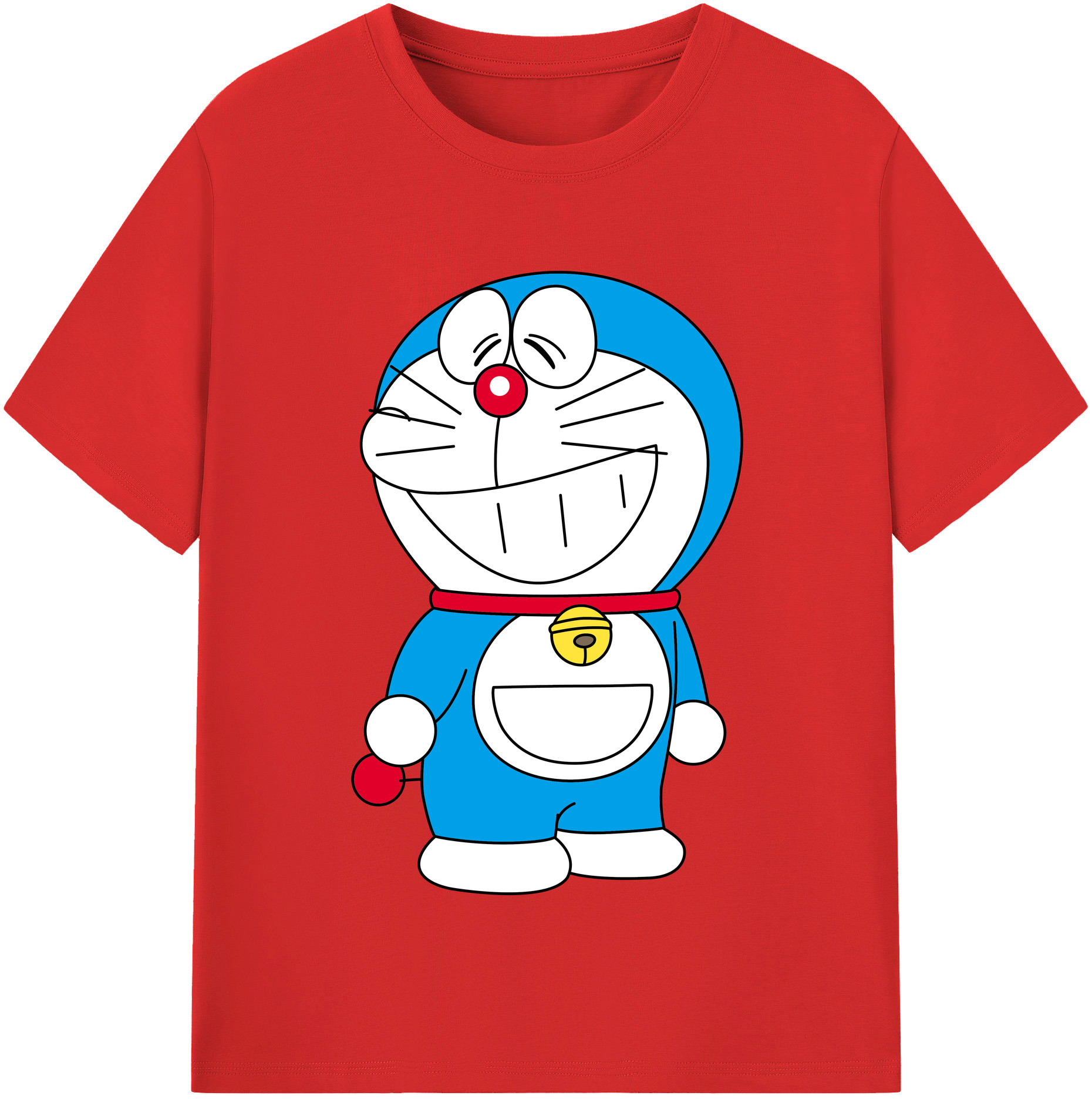 （画像用） ドラえもん Doraemon 綿100％半袖Tシャツ（フロントプリント）