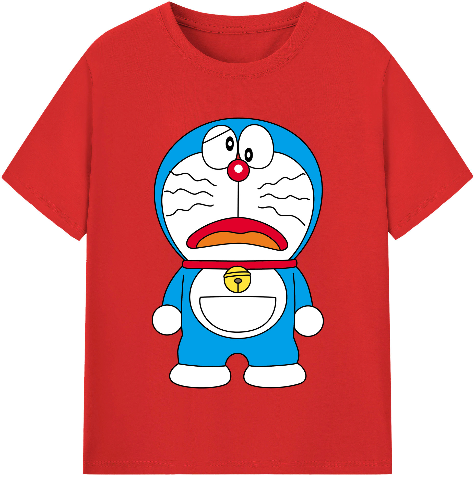 （画像用） ドラえもん Doraemon 綿100％半袖Tシャツ（フロントプリント）